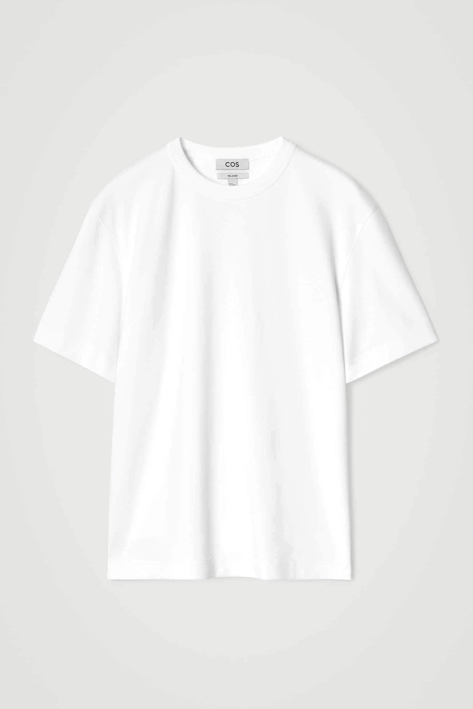 T-SHIRT AUS BAUMWOLLE MIT RUNDHALSAUSSCHNITT - WEISS/SCHWARZ - 2