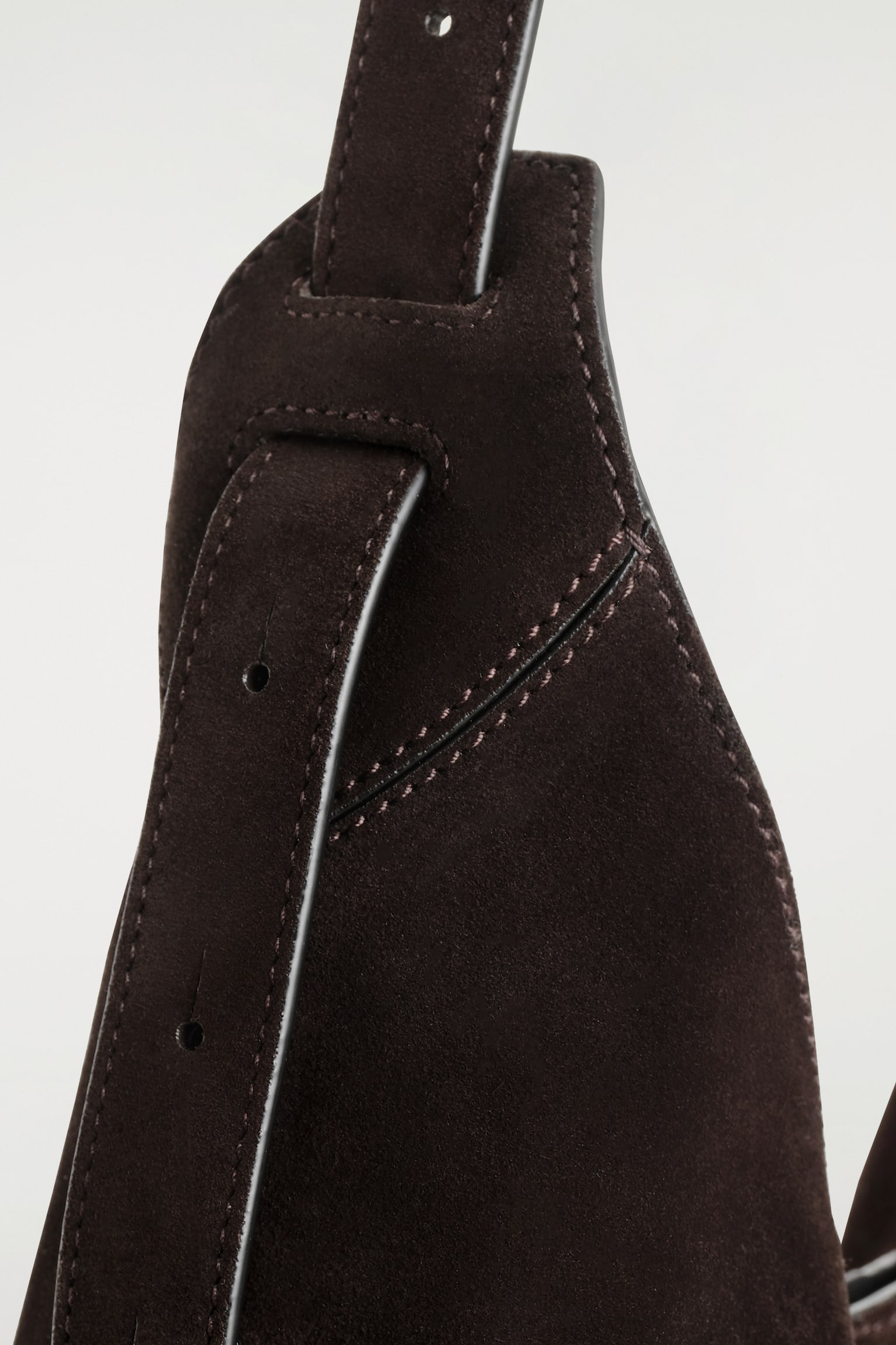 KNOLL SHOULDER BAG - SUEDE - EBONY - 5