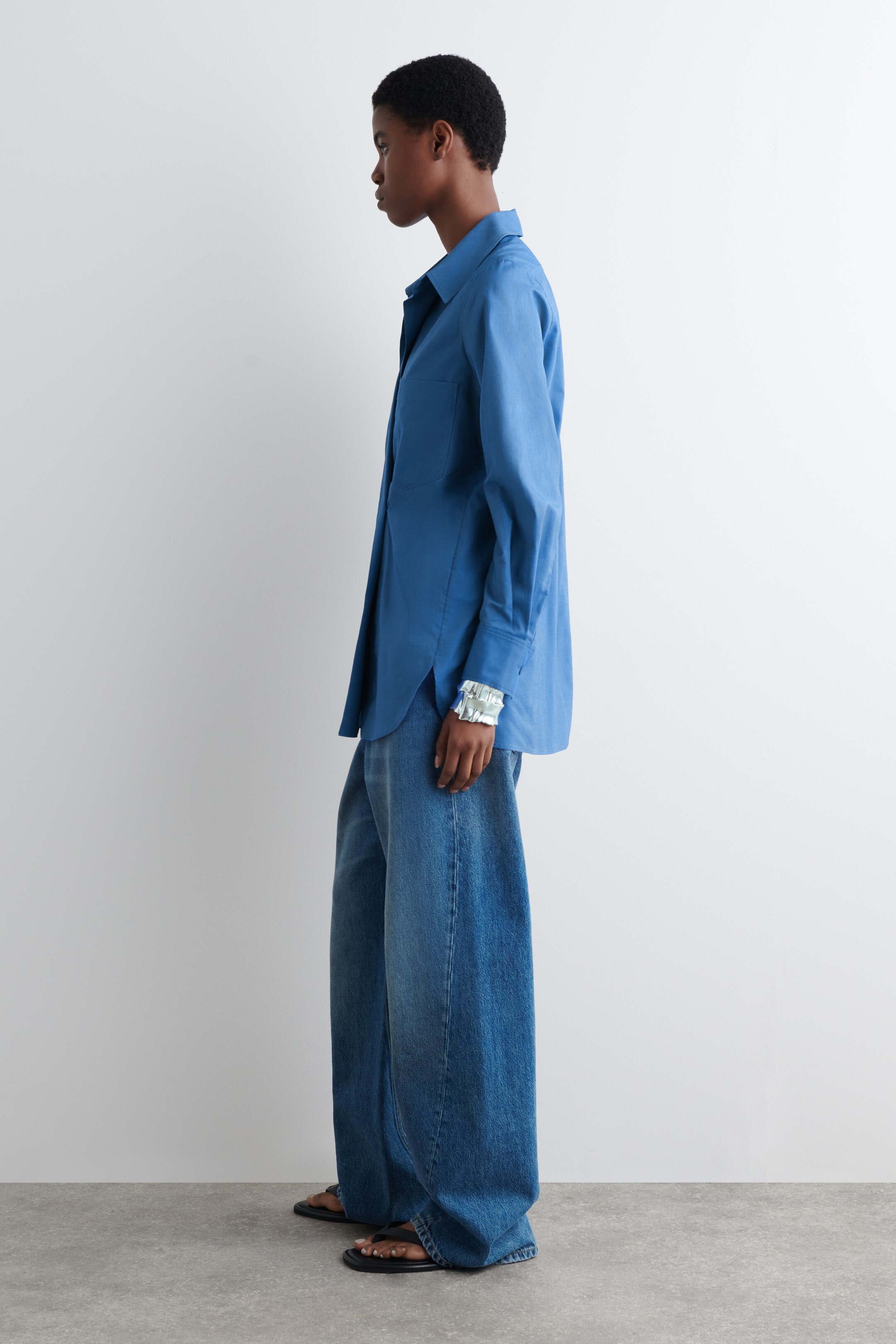 Grotere afbeelding bekijken: Dubbel-rijg overhemd - BLAUW - DAMES | H&M BE 4