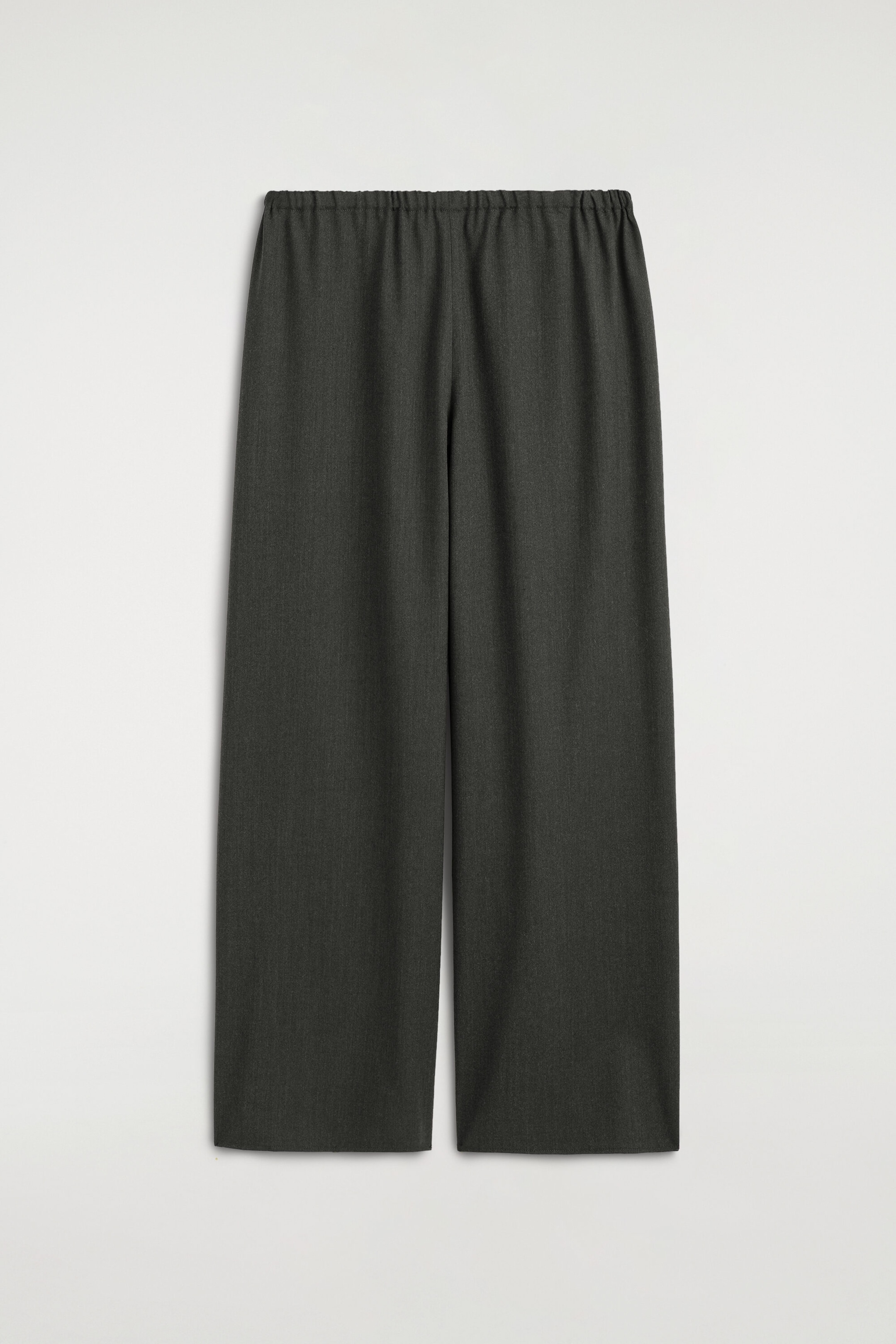 WOOL-BLEND WIDE-LEG PANTS