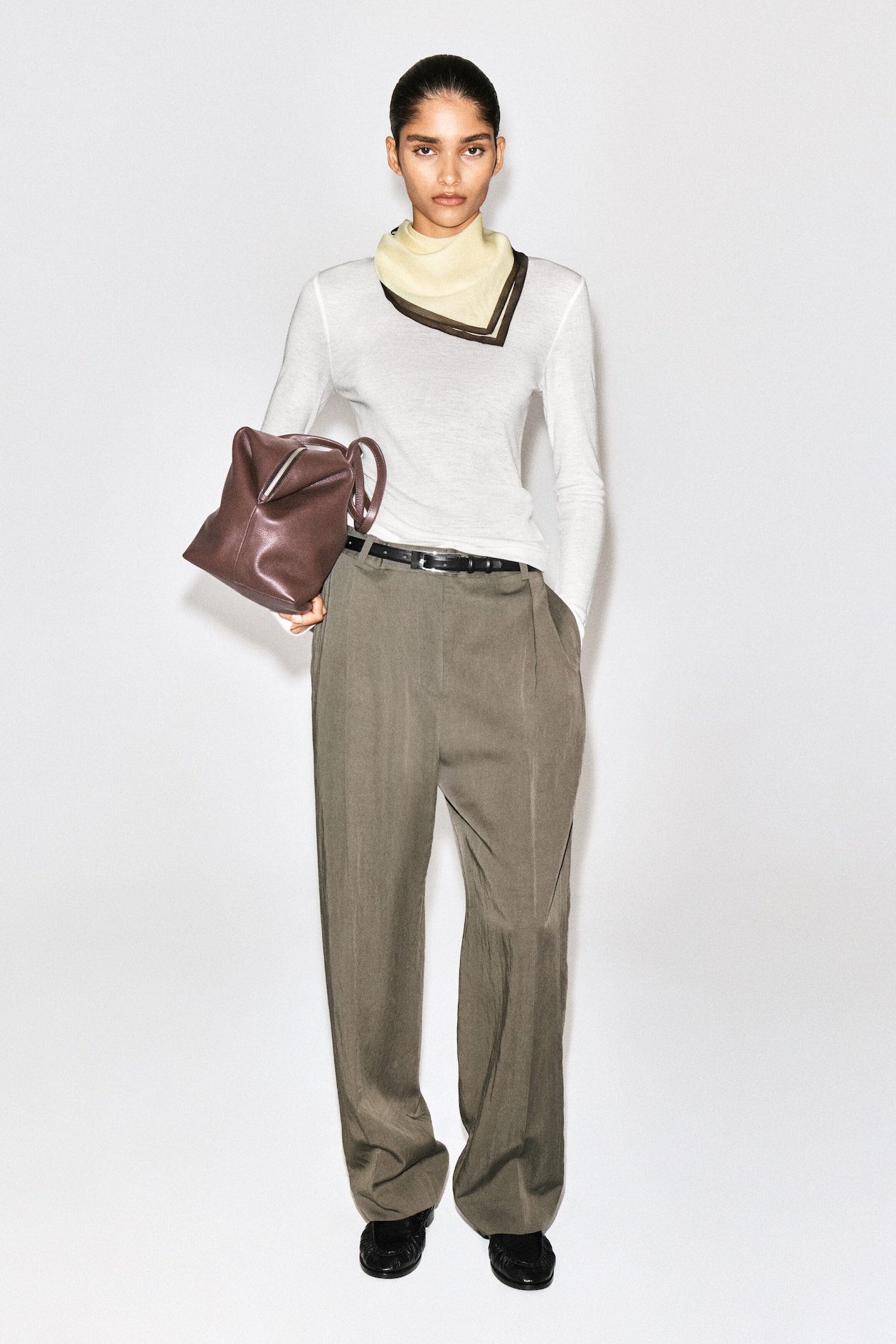 SLIM MERINO WOOL TOP — CREAM