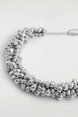 CLUSTERED NECKLACE — SILVER 2