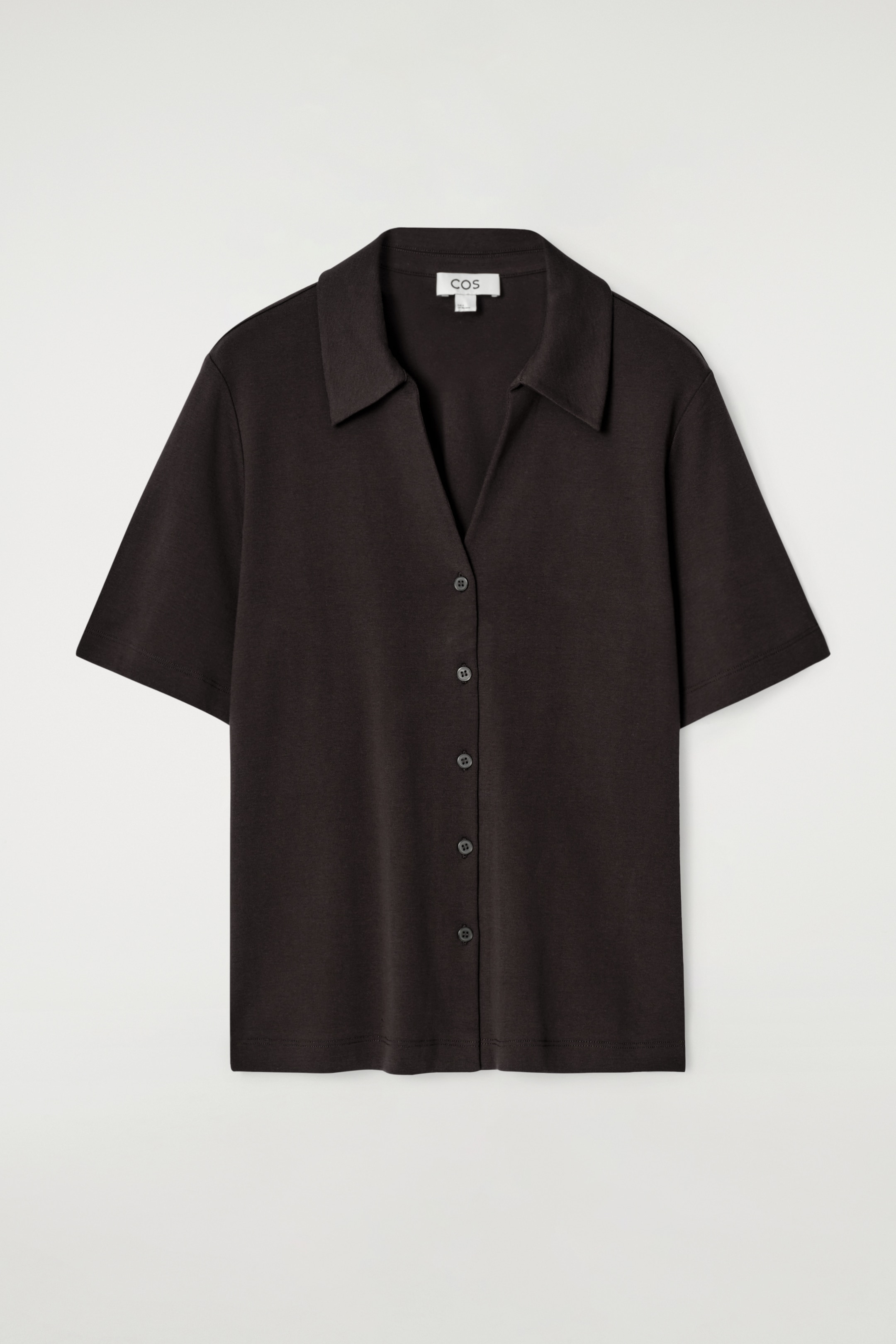 Grotere afbeelding bekijken: Jersey resortoverhemd - DONKERBRUIN - DAMES | H&M BE 5