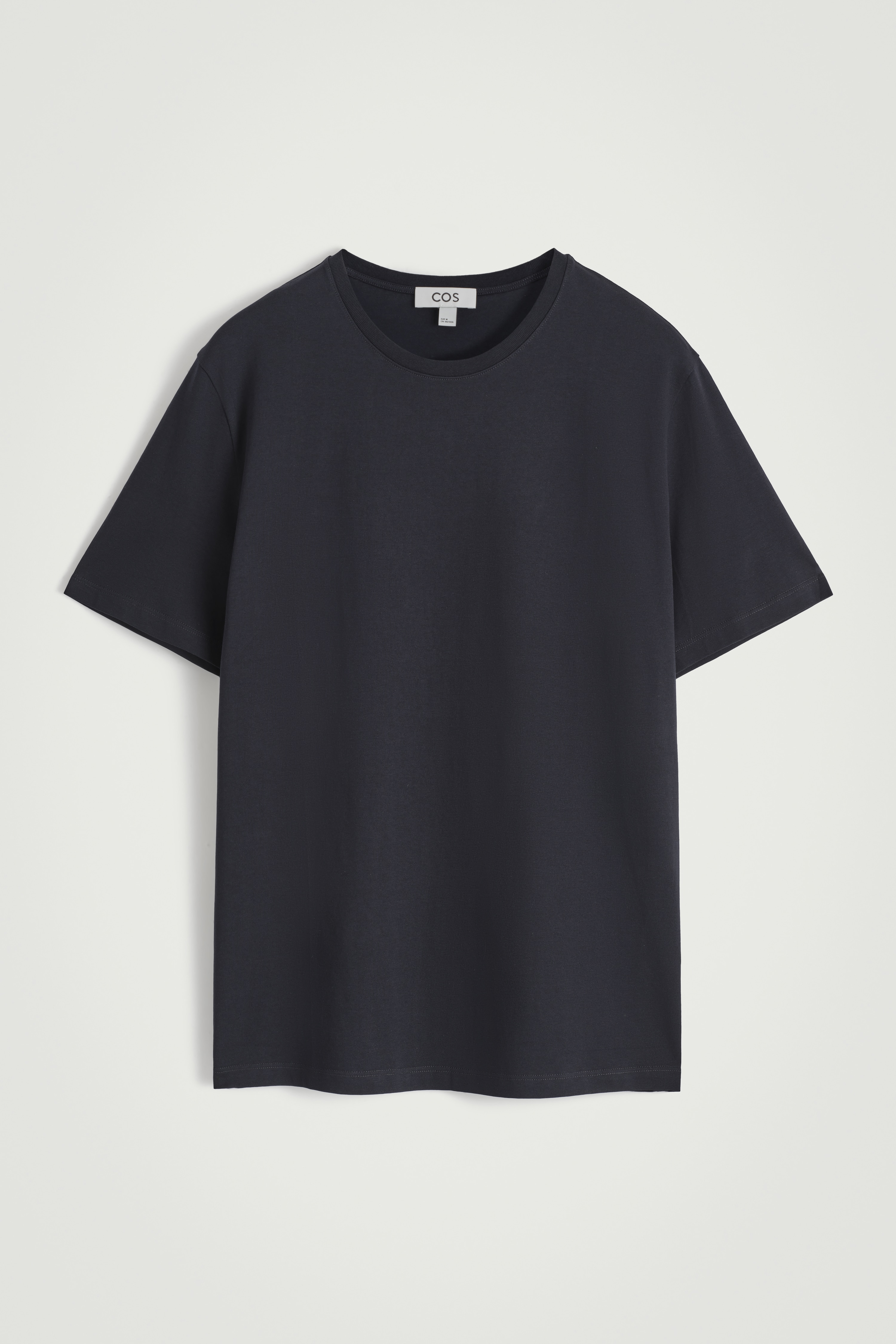 TRICOU DIN BUMBAC CU GULER ROTUND - MARINĂ/ALB/NEGRU/VERDE ÎNCHIS