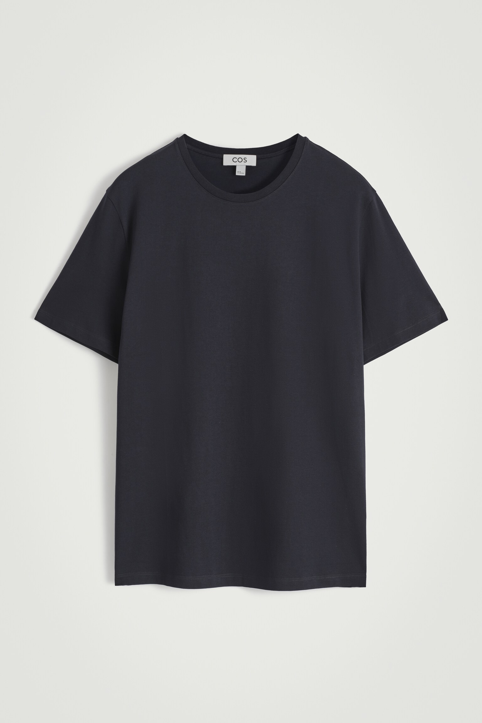 BAUMWOLL-T-SHIRT MIT RUNDHALSAUSSCHNITT - NAVYBLAU/WEISS/SCHWARZ - 2