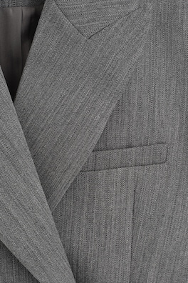 EXAGGERATED WOOL BLAZER — HEATHER 8
