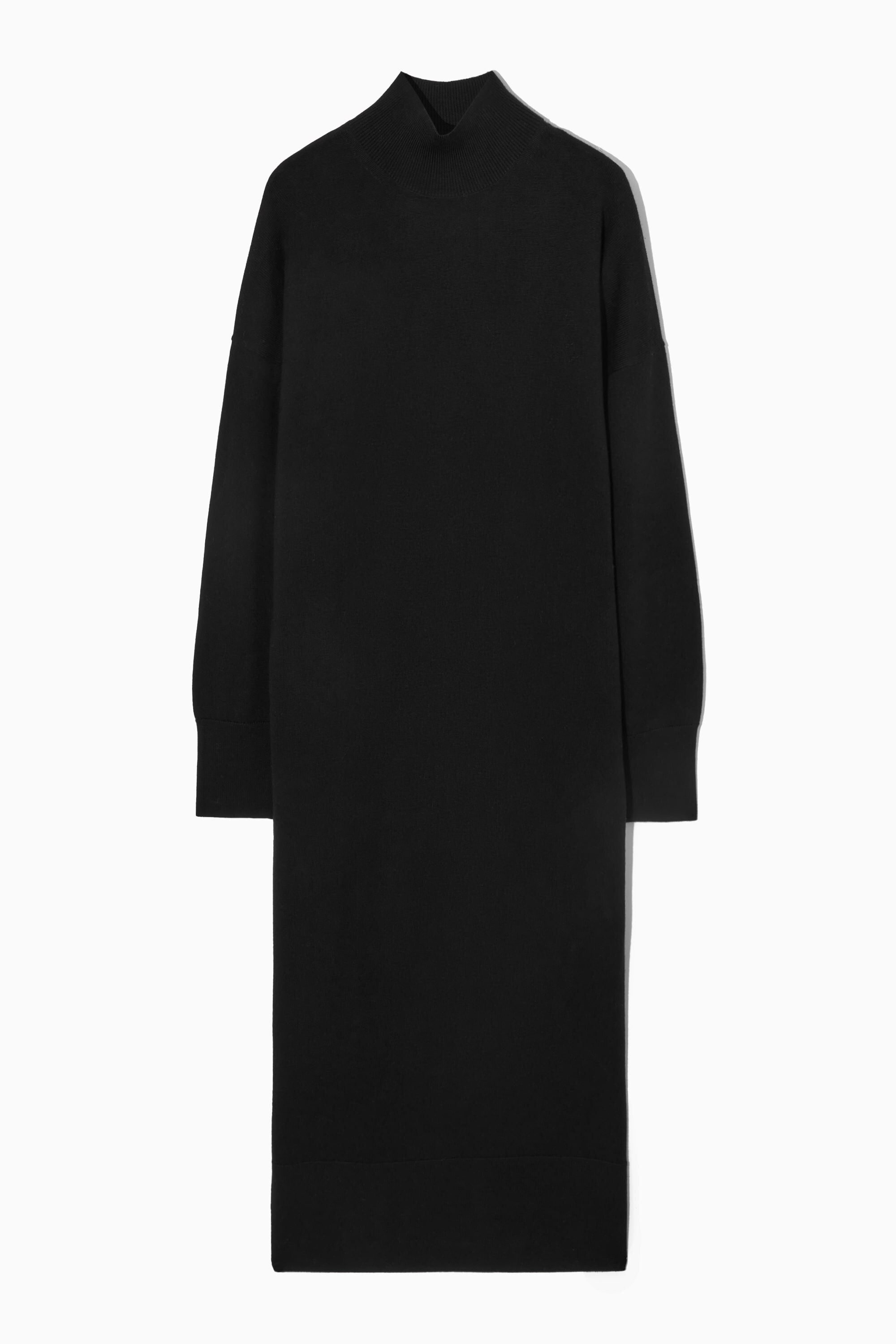 MERINO WOOL TURTLENECK DRESS - BLACK | COS US