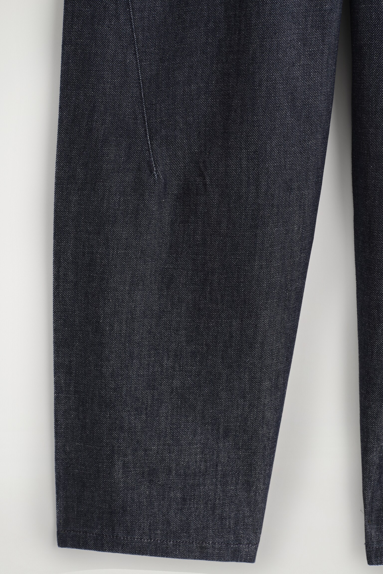 PANTALON COURT EN DENIM - INDIGO - 5