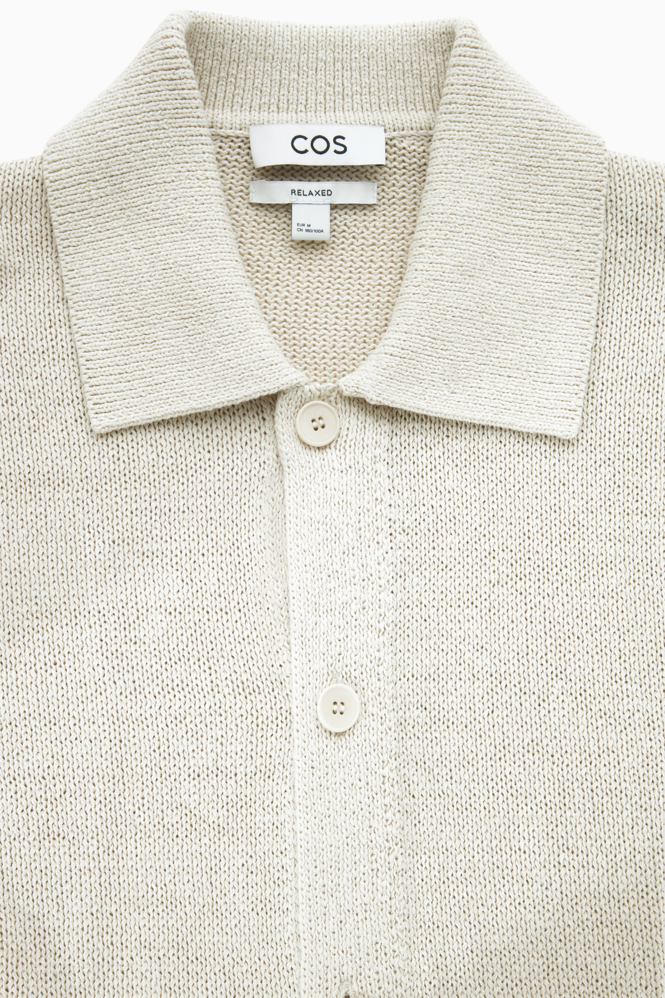 Grotere afbeelding bekijken: ORGANIC-COTTON KNITTED CARDIGAN - LIGHT BEIGE - HEREN | H&M NL 2