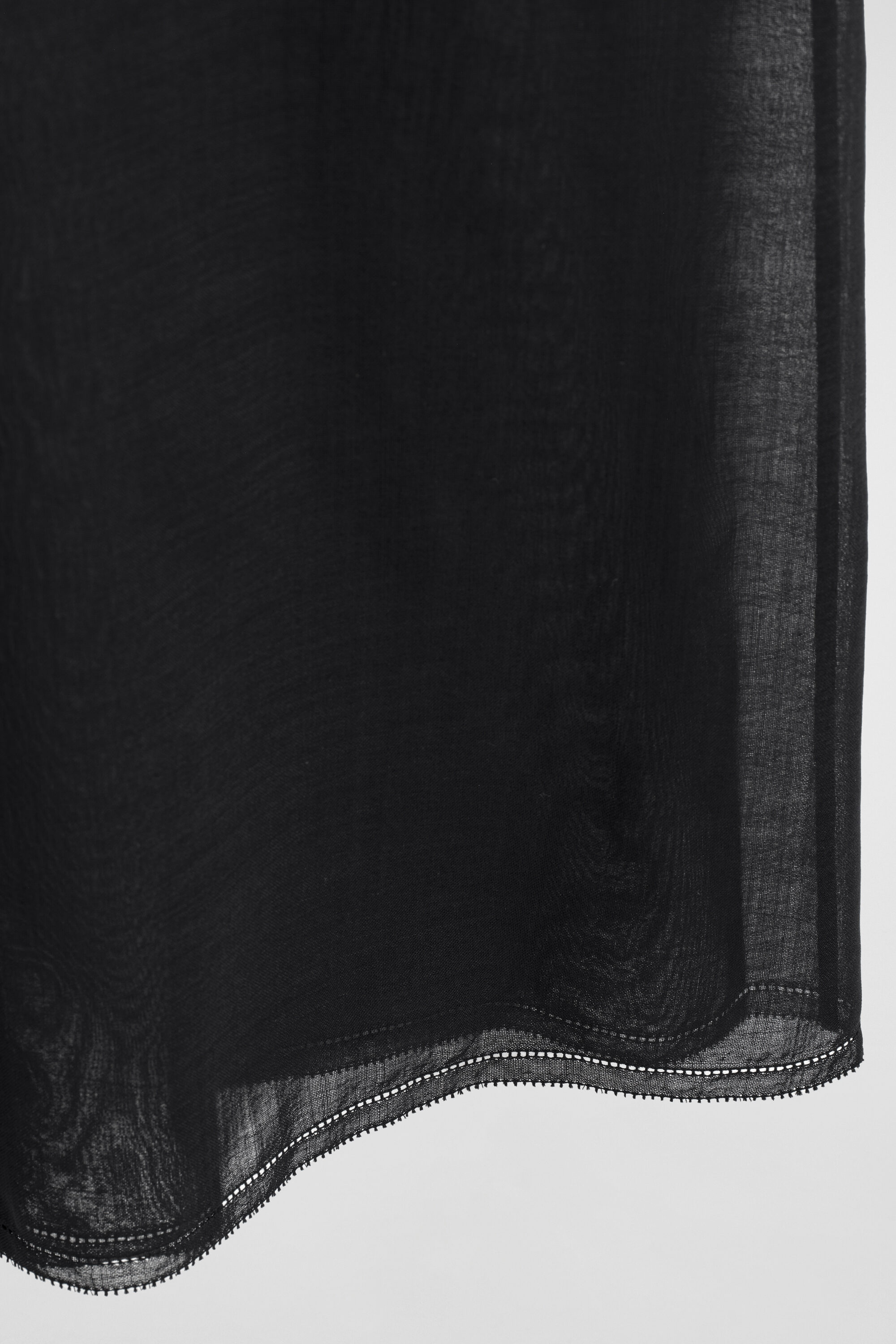 SEMI-SHEER LAYERED WOOL MIDI SKIRT - BLACK | COS CA