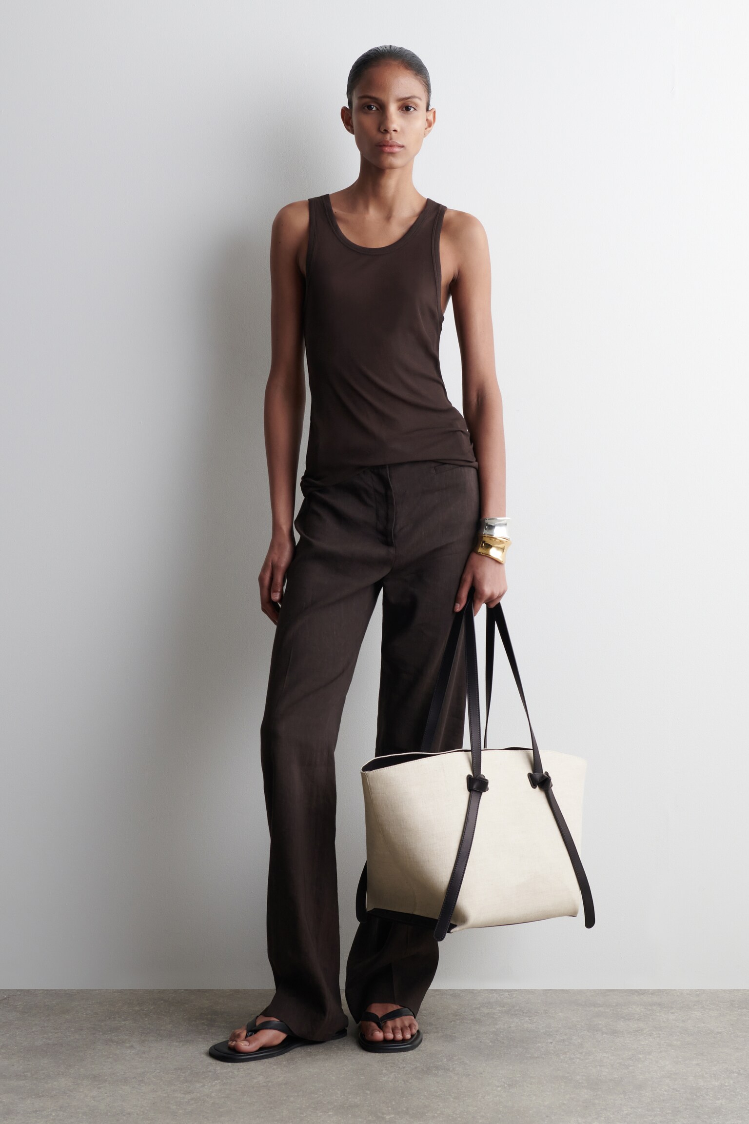BOLSO TOTE PINCH - LINO - BEIGE - 6