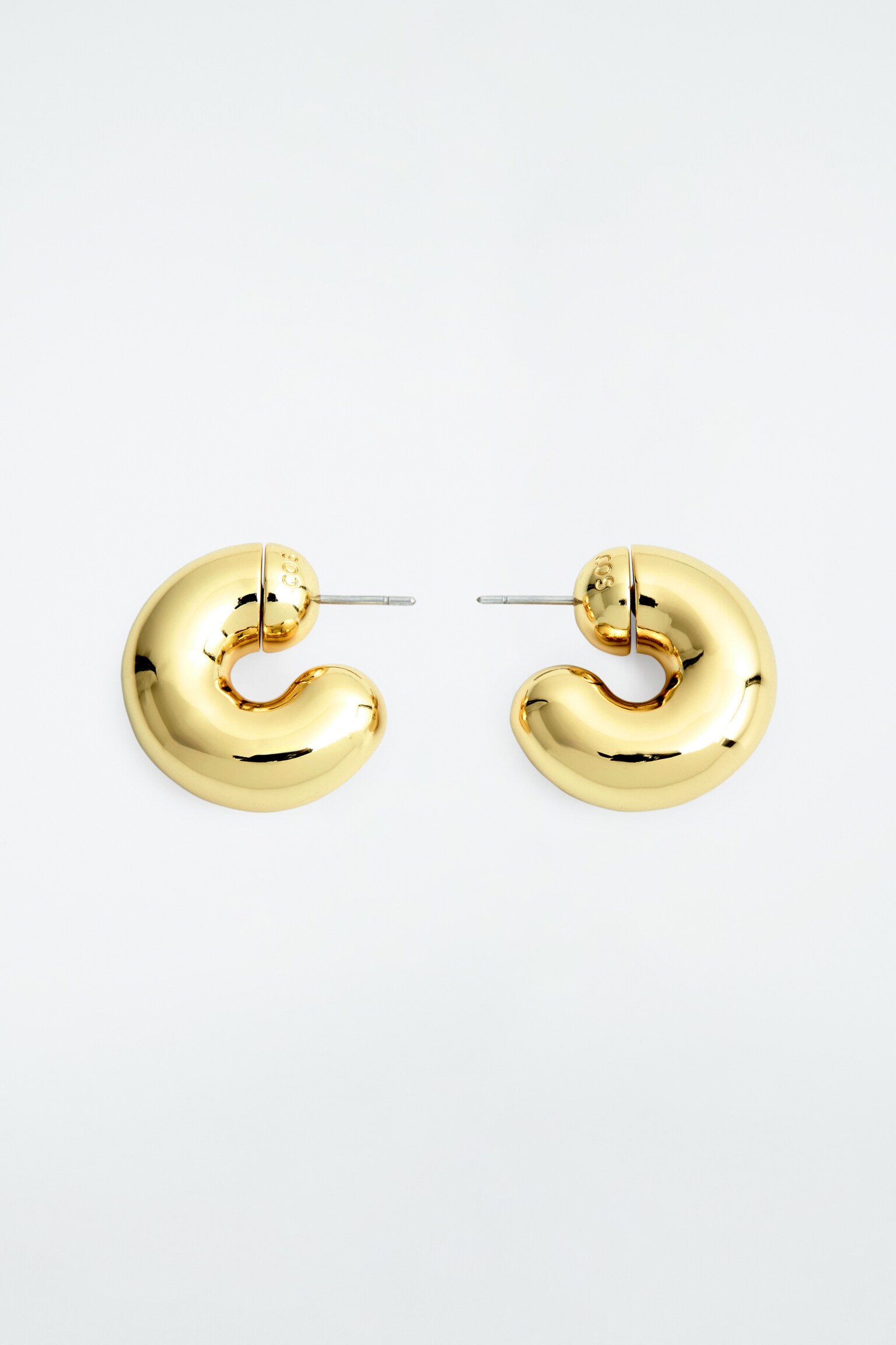 CHUNKY HOOP EARRINGS - GOLD/SILVER