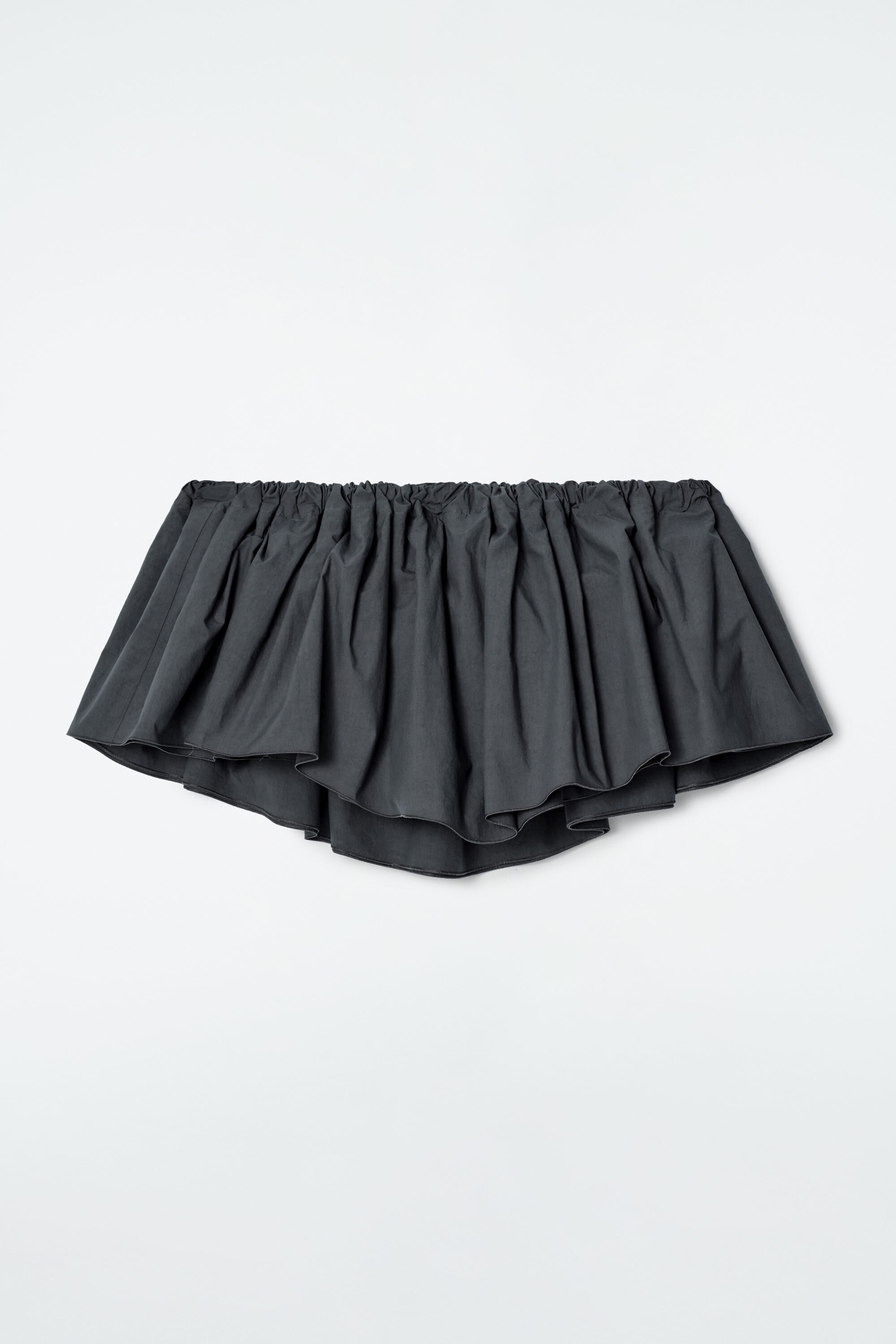 GATHERED MICRO SKIRT - ANTHRACITE | COS US