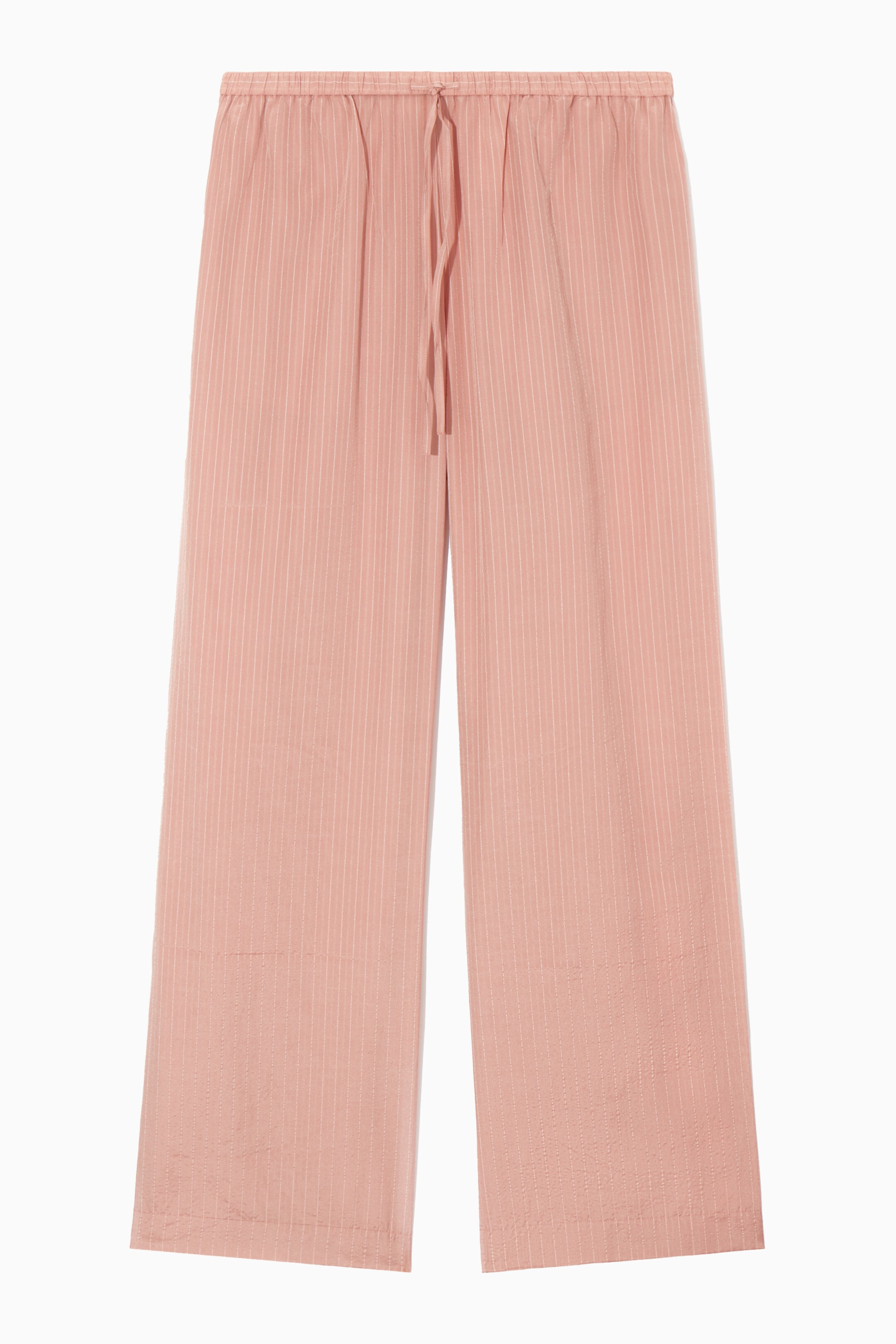 Ingrandisci l'immagine: STRIPED SILK-BLEND PYJAMA TROUSERS - PINK - DONNA | H&M CH 1