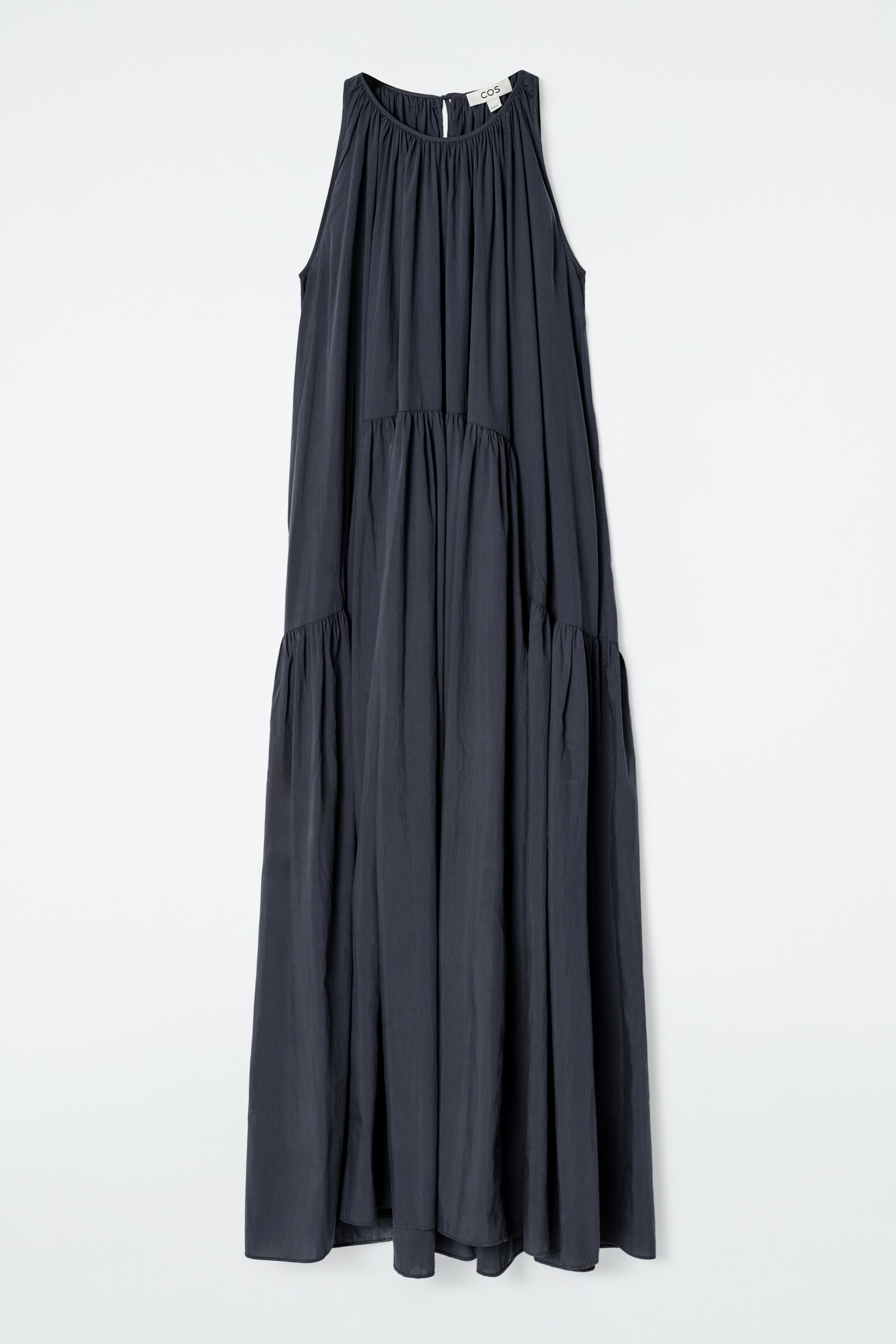 Agrandir l'image: ROBE LONGUE À ENCOLURE LICOU - BLEU MARINE - FEMME | H&M CH 6