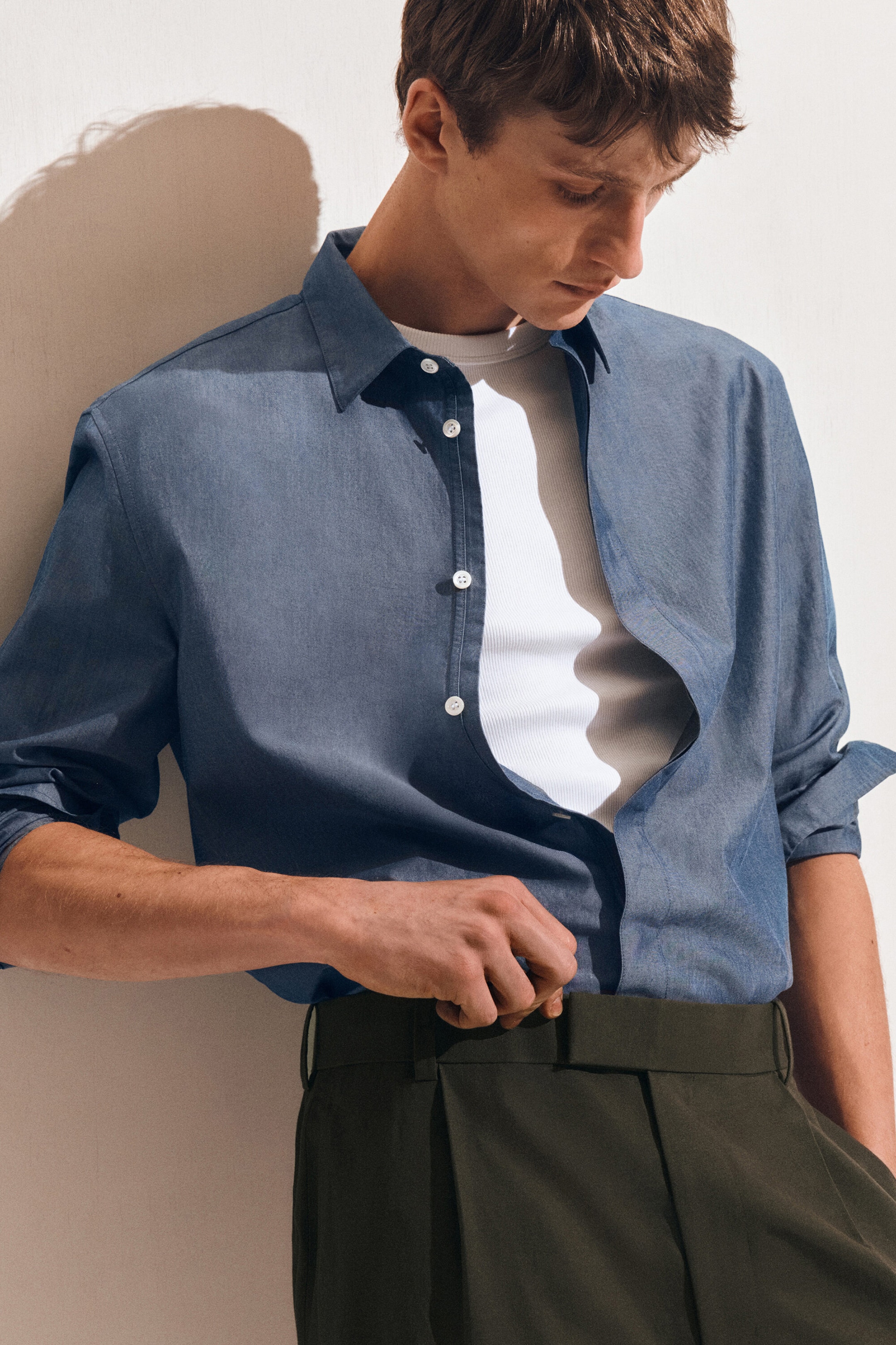 OVERSIZED-HEMD AUS CHAMBRAY