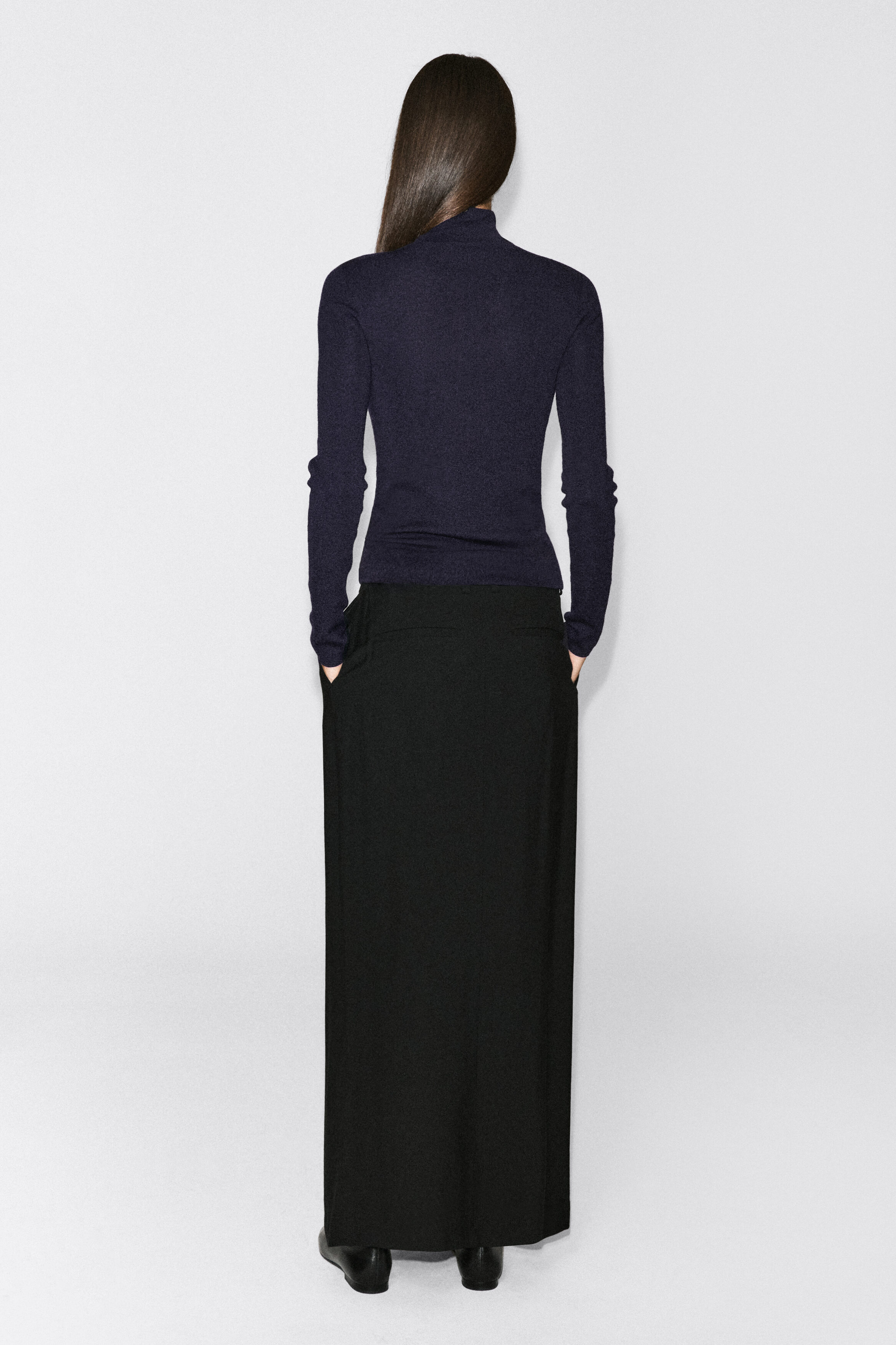 SEAMLESS MERINO WOOL ZIP-UP TOP thumbnail 5