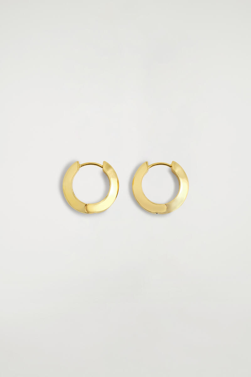 Faceted Mini Hoop Earrings