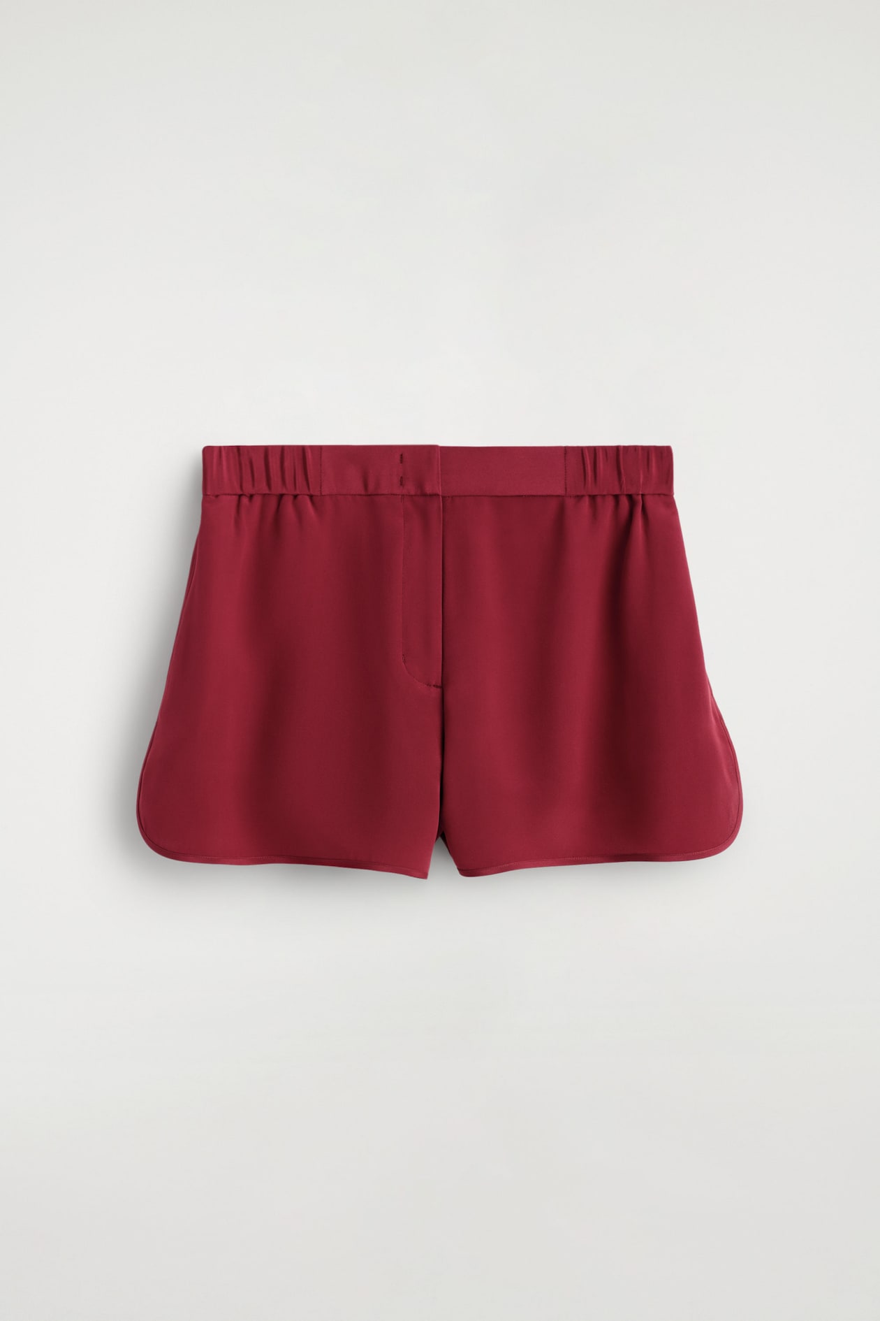 SILK BOXER SHORTS — CRIMSON