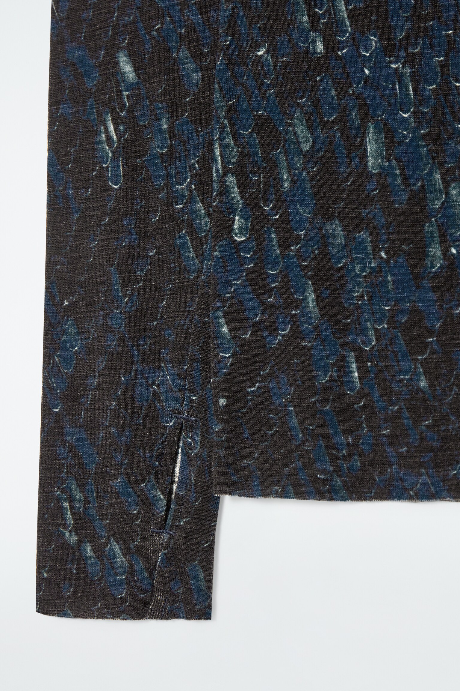 CREW-NECK MERINO WOOL TOP - MULTICOLOURED/OFF-WHITE/BLACK - 3