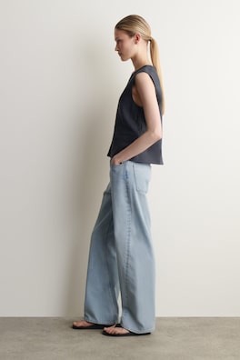LINEN WAISTCOAT — NAVY 3