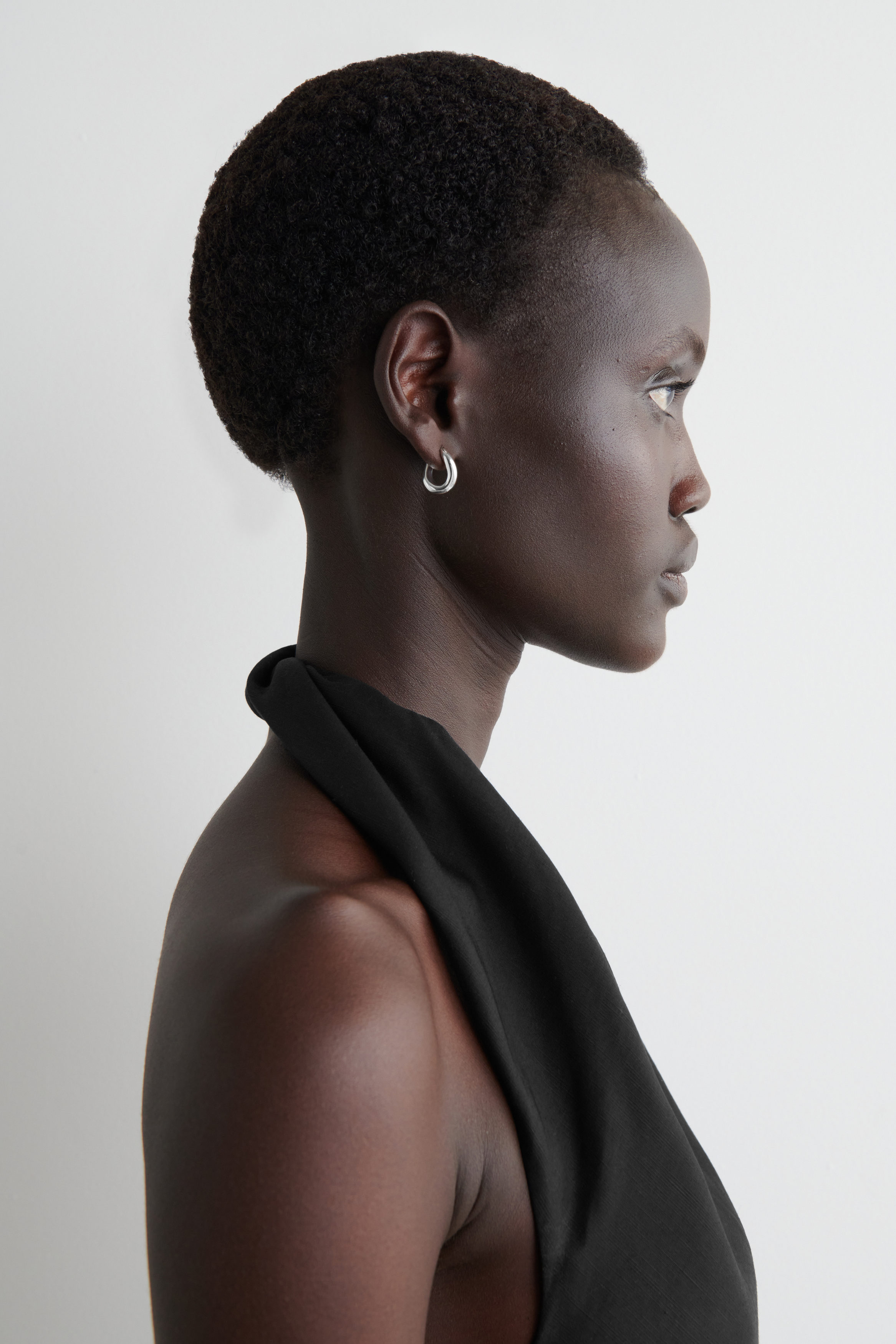 TWISTED HOOP EARRINGS - SILVER | COS