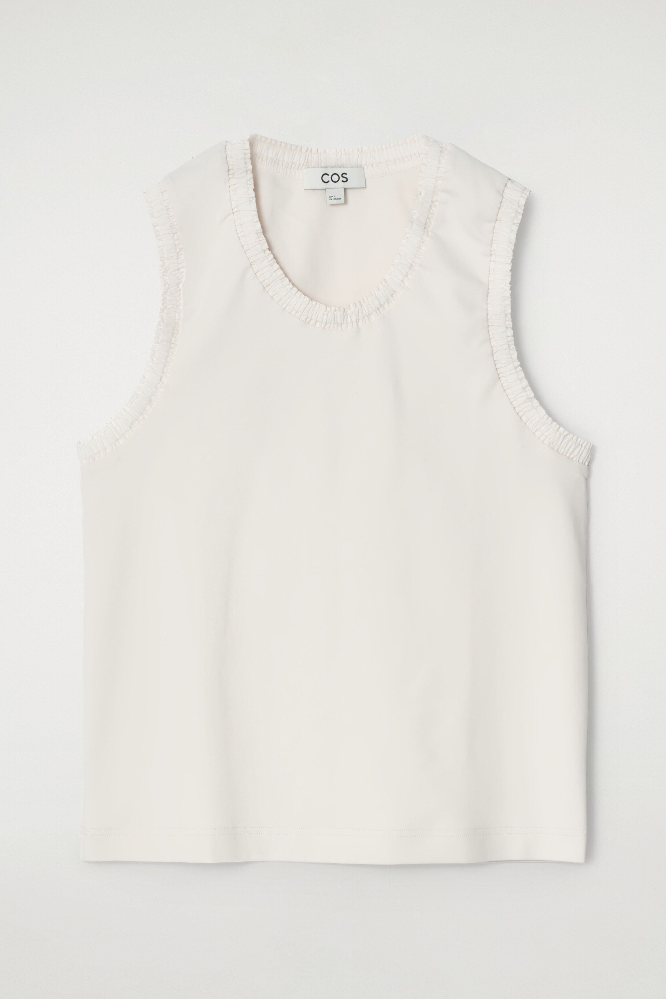 Visualizza immagine più grande: CANOTTA IN COTONE CON DETTAGLI ARRICCIATI - ÉCRU - DONNA | H&M IT 6