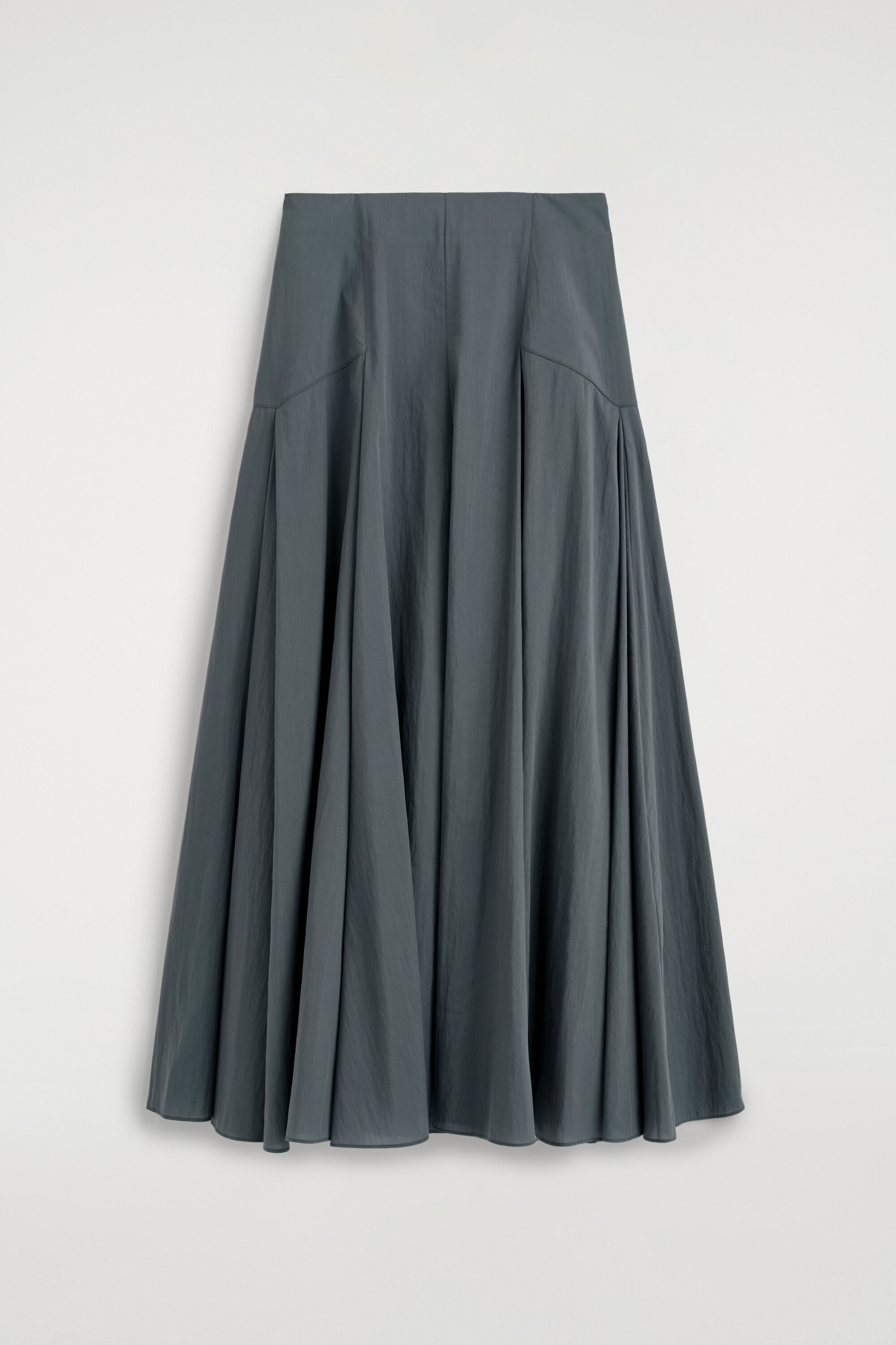 PANELED A-LINE MAXI SKIRT - STEEL BLUE | COS US