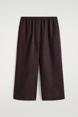 LINEN CULOTTES — BURGUNDY 5