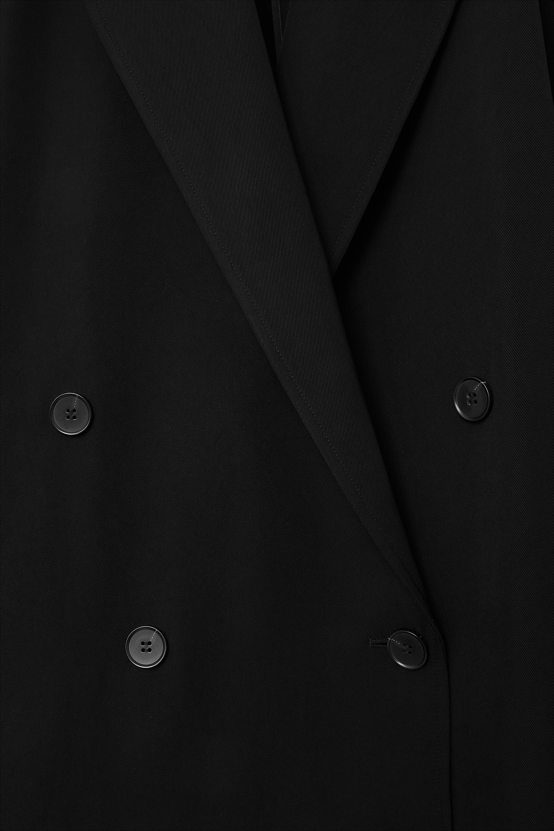 Ingrandisci l'immagine: OVERSIZED DRAPED DOUBLE-BREASTED BLAZER - BLACK - DONNA | H&M CH 3