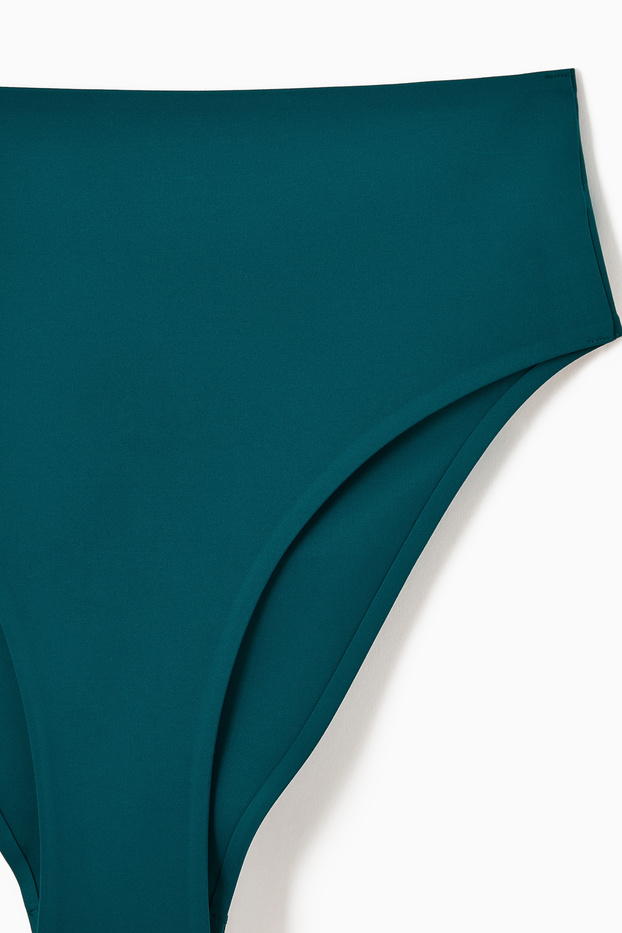 View larger image: HIGH-WAISTED SCUBA BIKINI BRIEFS - DARK TURQUOISE - Ladies | H&M GB 3