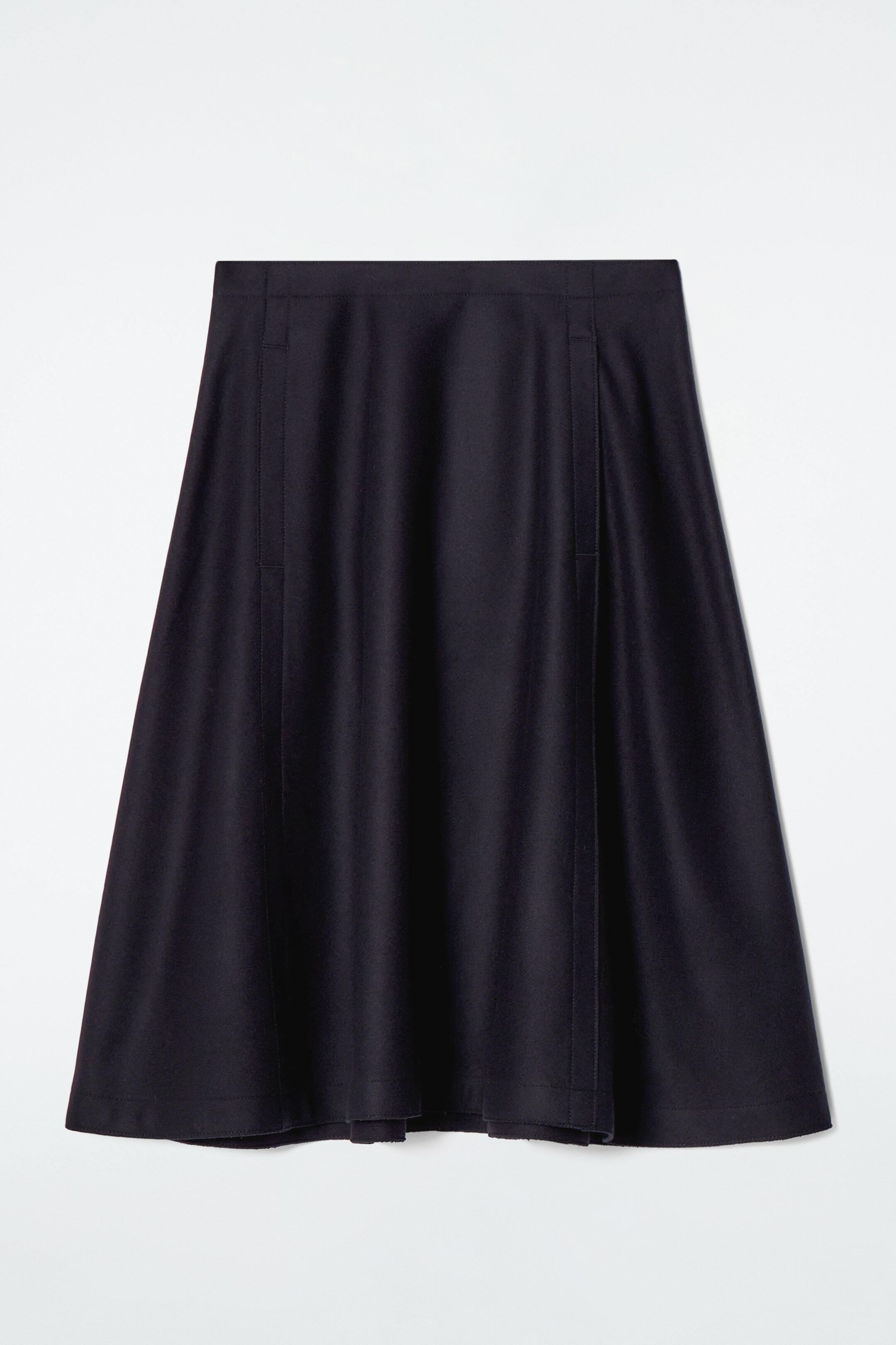 View larger image: PANELLED WOOL MIDI SKIRT - NAVY - Ladies | H&M GB 5