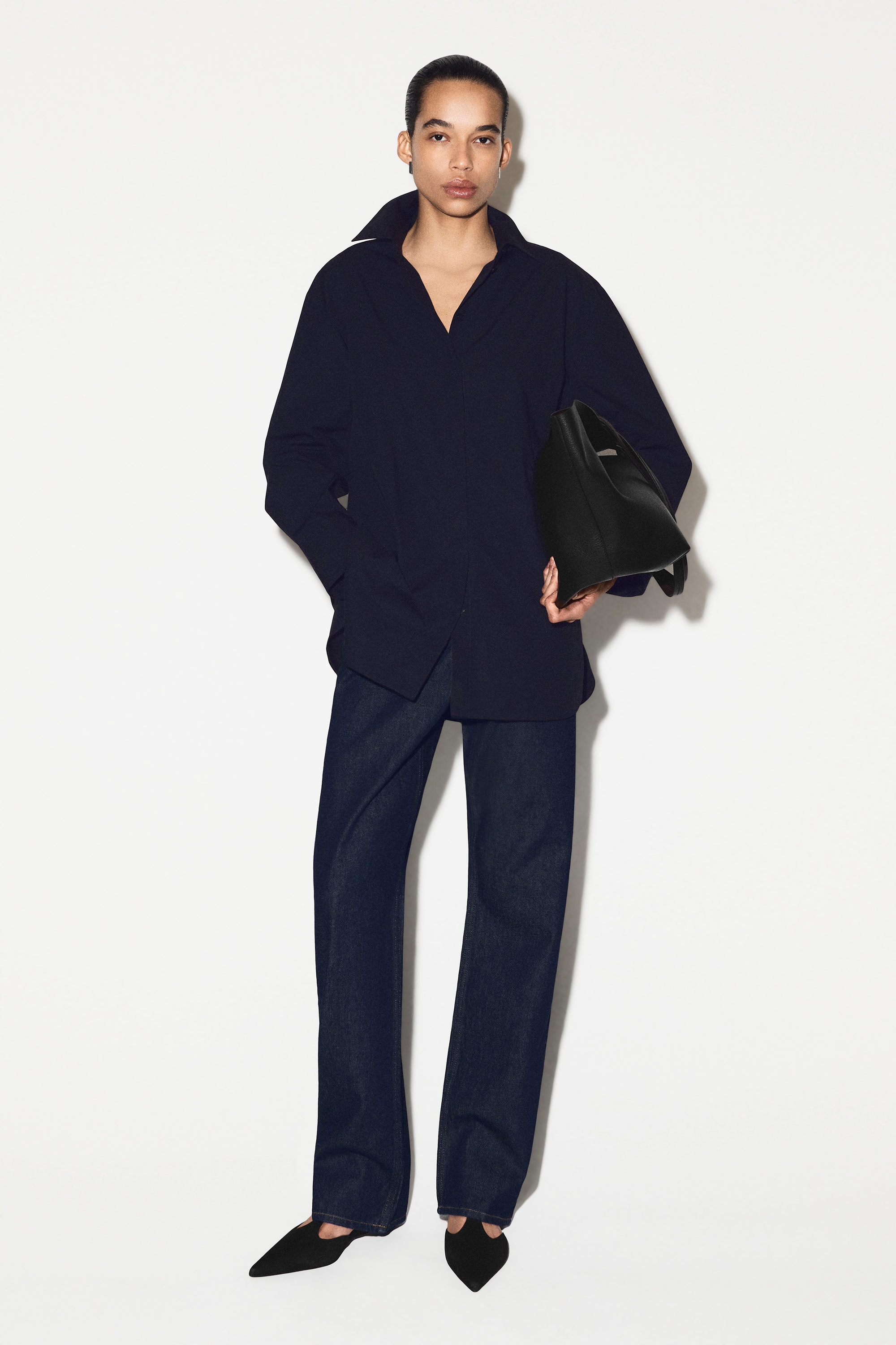 CHORD STRAIGHT-LEG JEANS - DARK INDIGO | COS GB