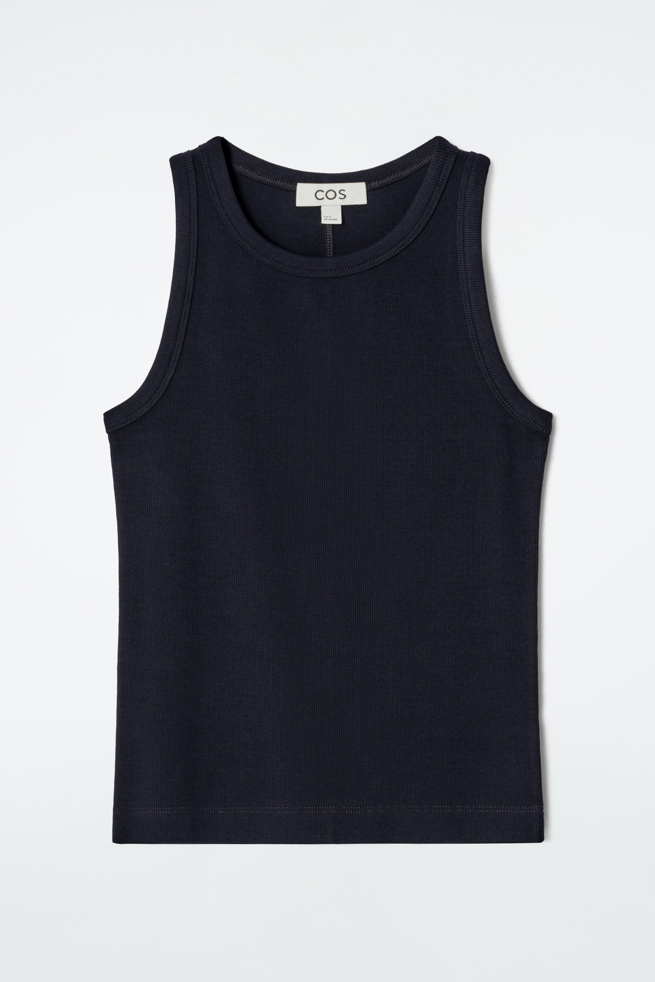 Visualizza immagine più grande: CANOTTA CON LAVORAZIONE A COSTE - BLU NAVY - DONNA | H&M IT 5