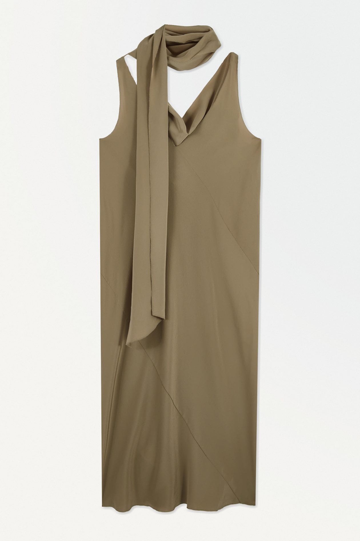 beige dress maxi Islamic Women's Simplicity One Piece Prayer Dress With Attached Hijab main image 1