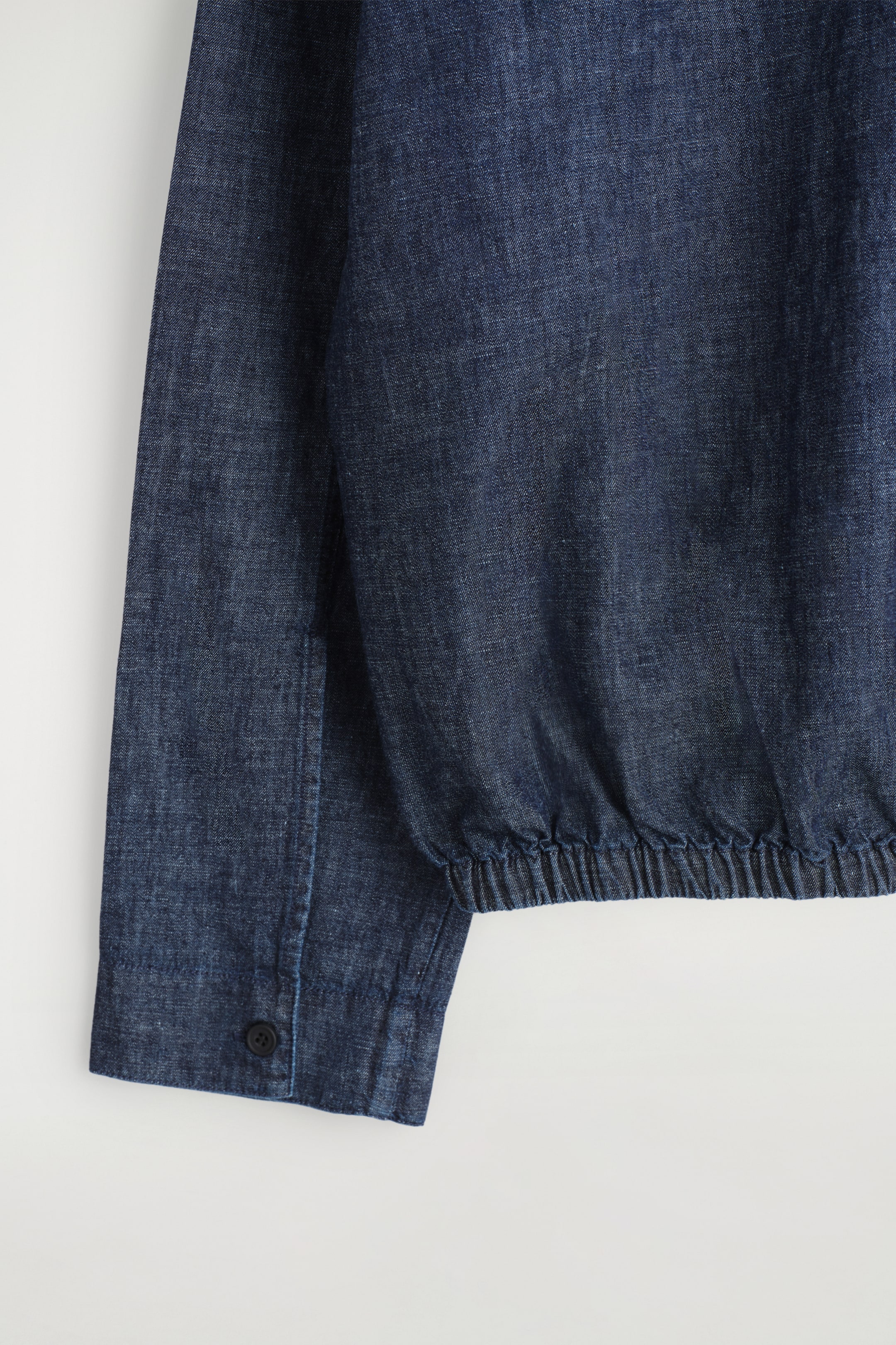 Ver imagem maior: Sobrecamisa de ganga com gola tipo resort - azul acinzentado - HOMEM | H&M PT 8