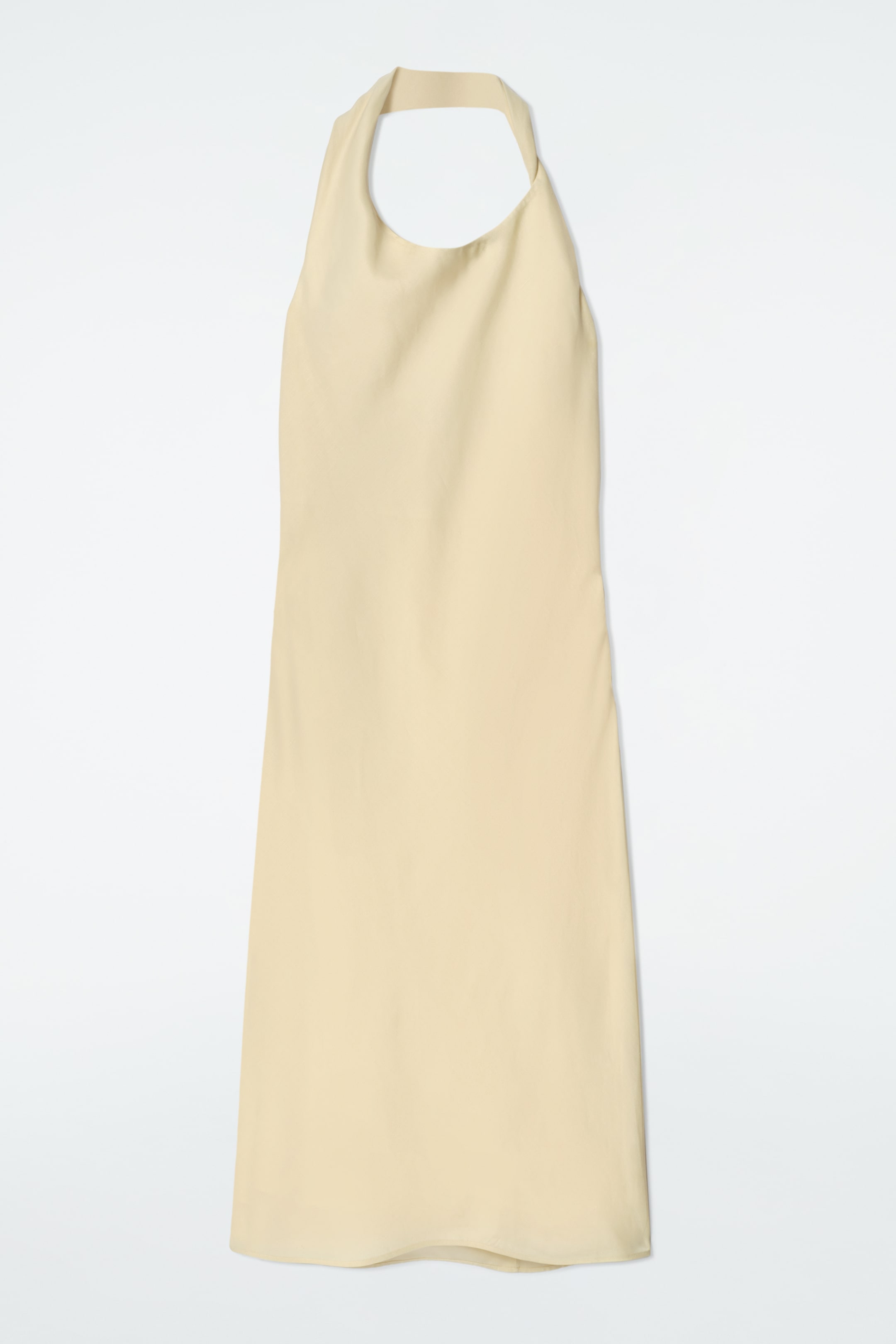 Se større billede: KJOLE I HØRBLEND MED SNOET HALTERNECK - SMØRGUL - DAME | H&M DK 6