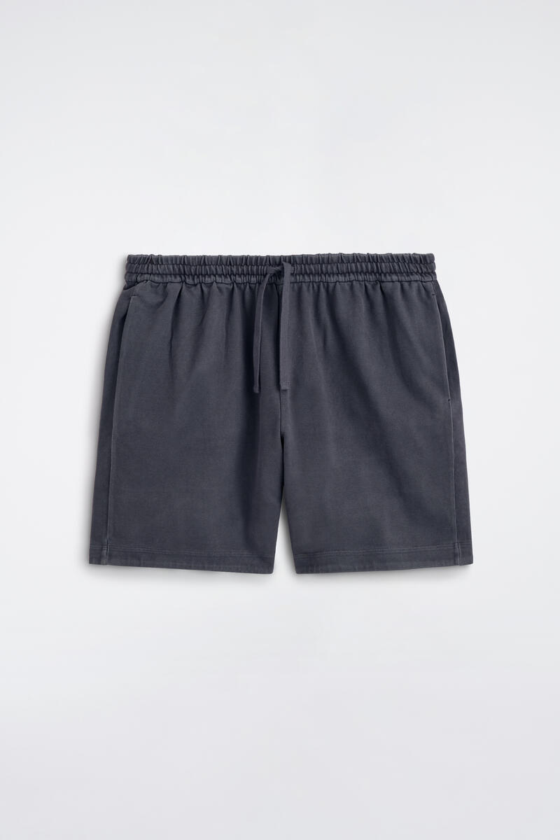 Garment-Washed Cotton-Jersey Shorts
