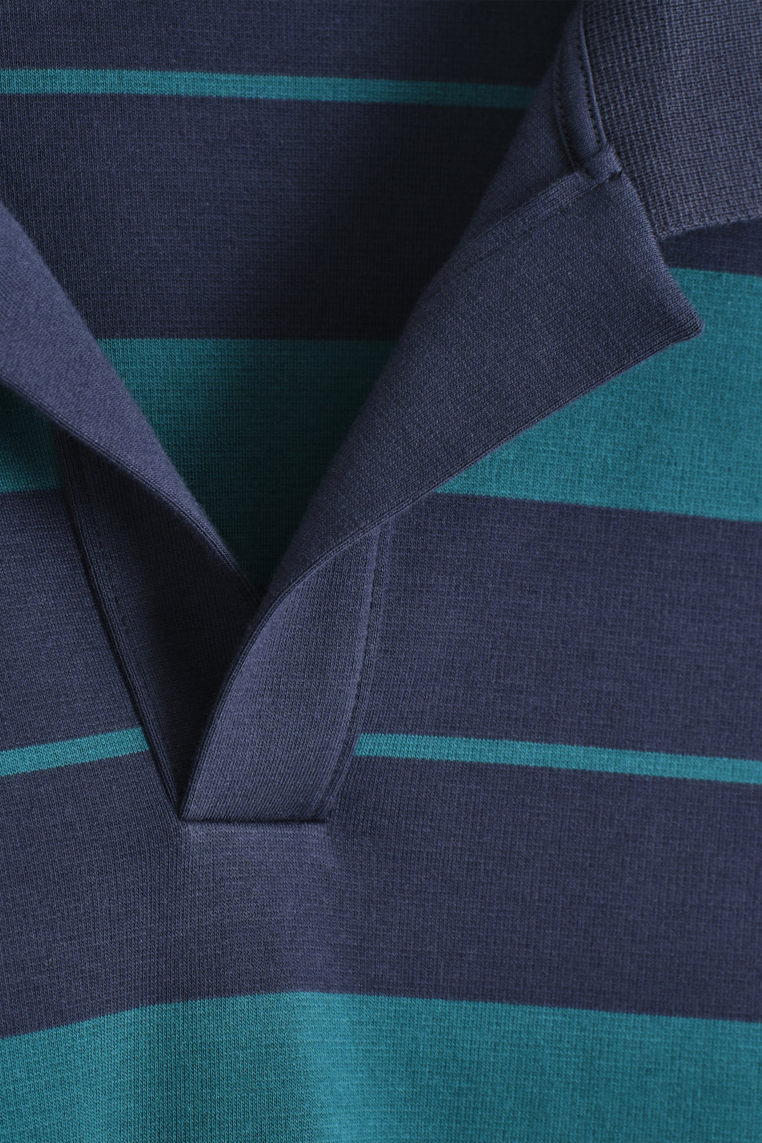 CHEMISE DE RUGBY OVERSIZE EN COTON RAYÉ - BLEU MARINE / TURQUOISE / RAYÉ - 6