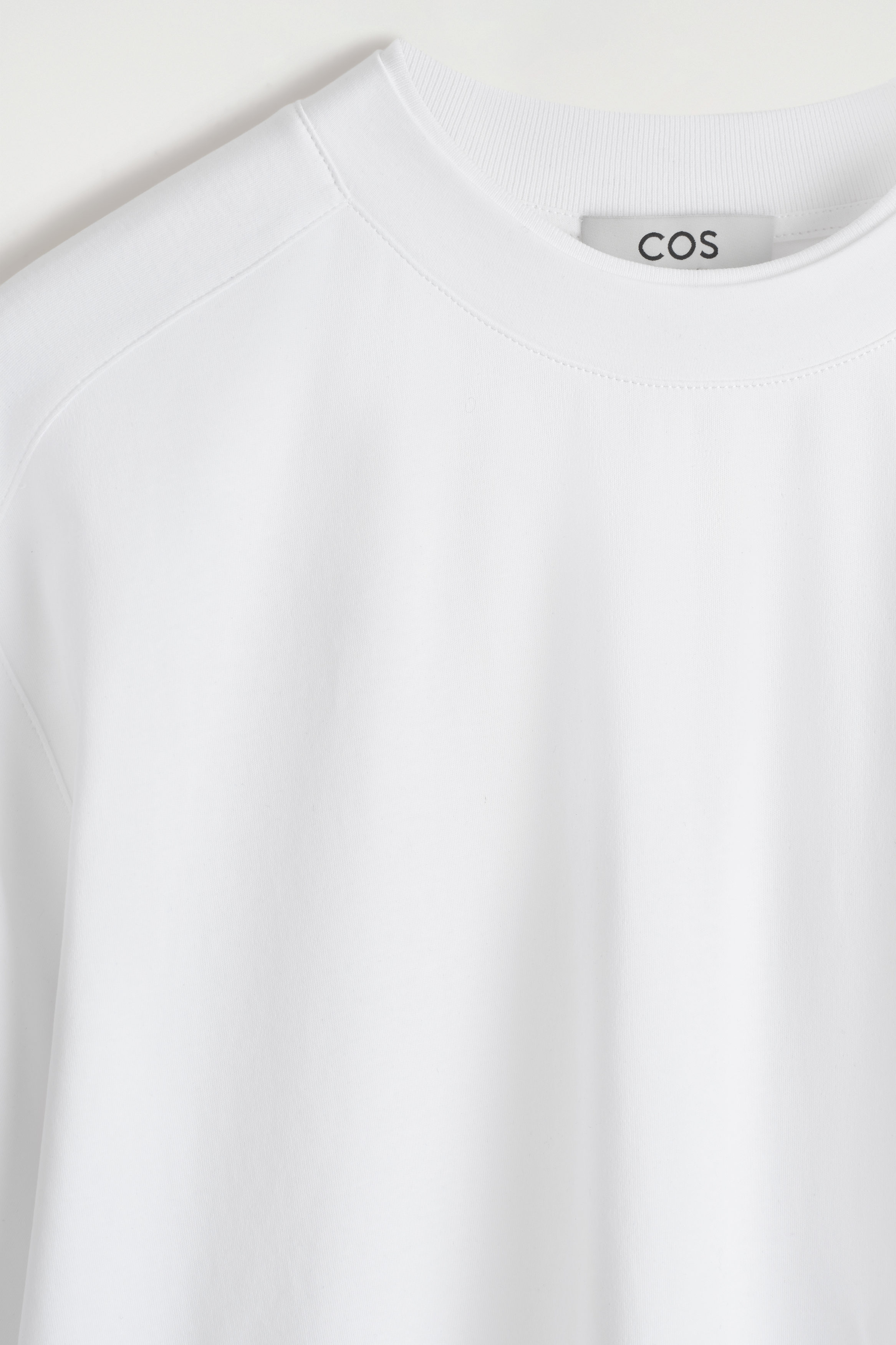 OVERSIZED LAYERED-EFFECT T-SHIRT - WHITE | COS