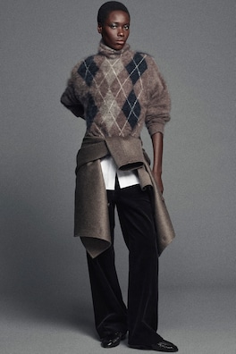 DOUBLE-FACED CASHMERE BOMBER JACKET — STONE 12