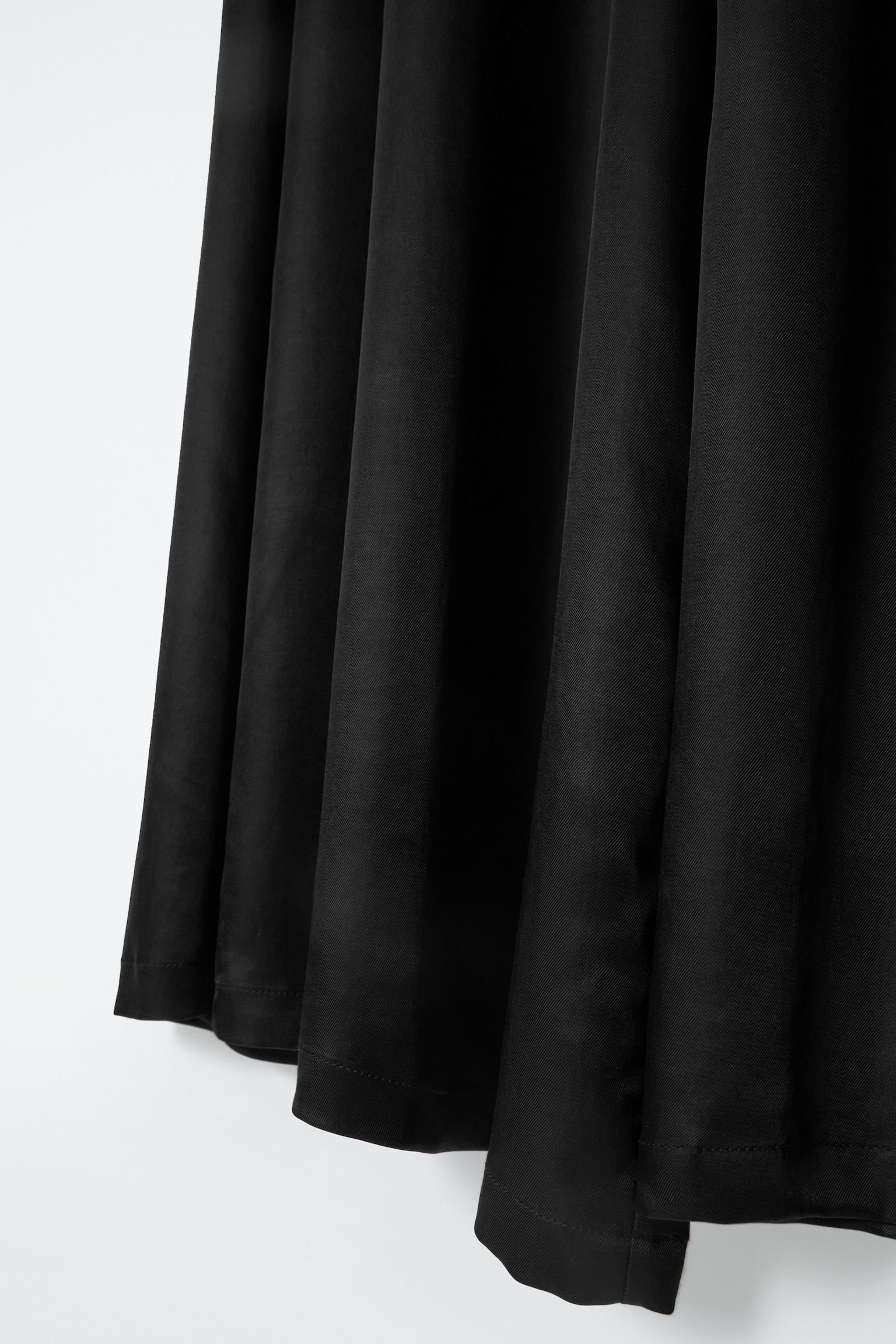 TWILL PALAZZO TROUSERS - BLACK/NAVY - 6