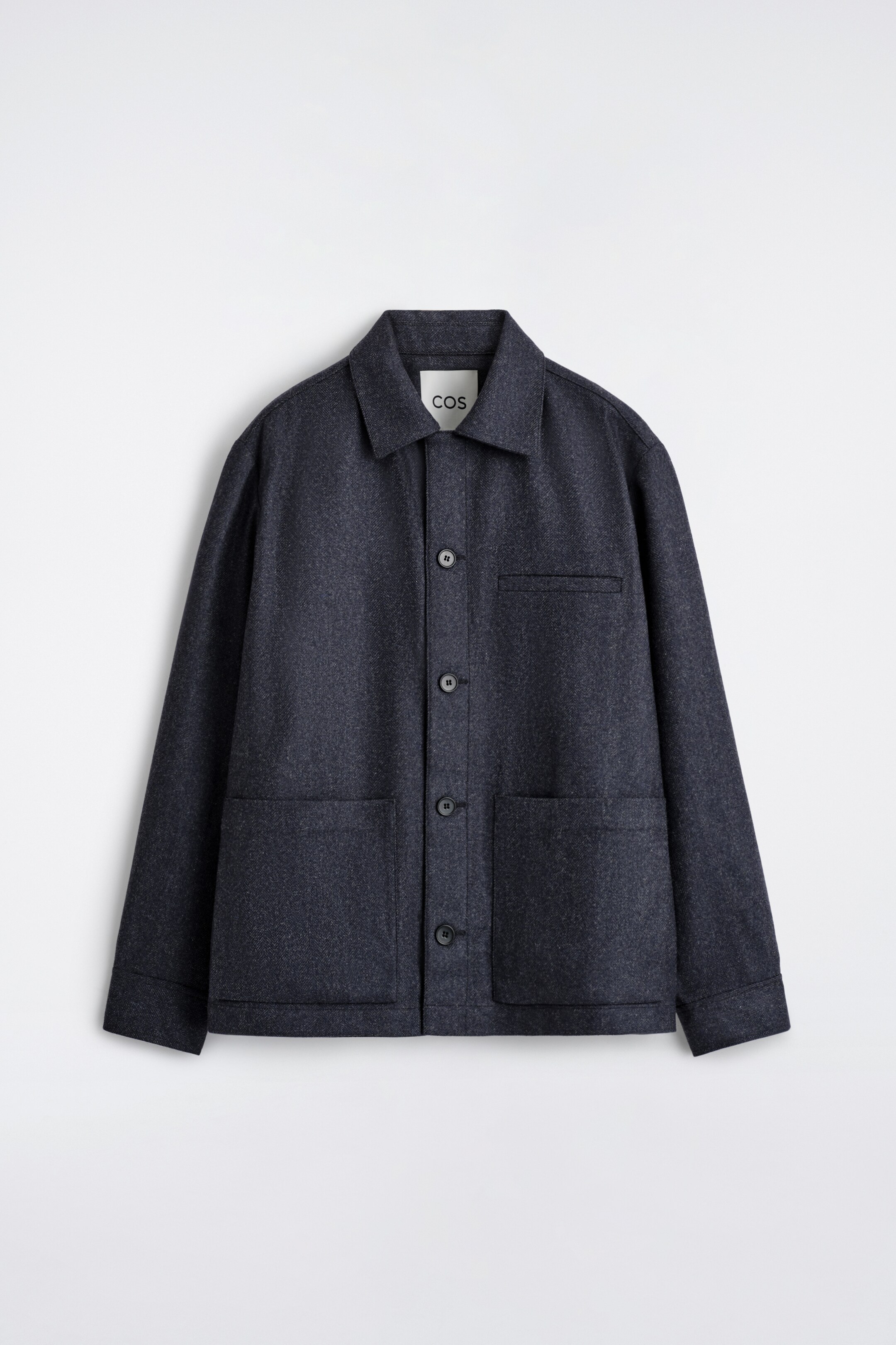 Agrandir l'image: WOOL OVERSHIRT - CHARCOAL / HERRINGBONE - HOMME | H&M FR 6