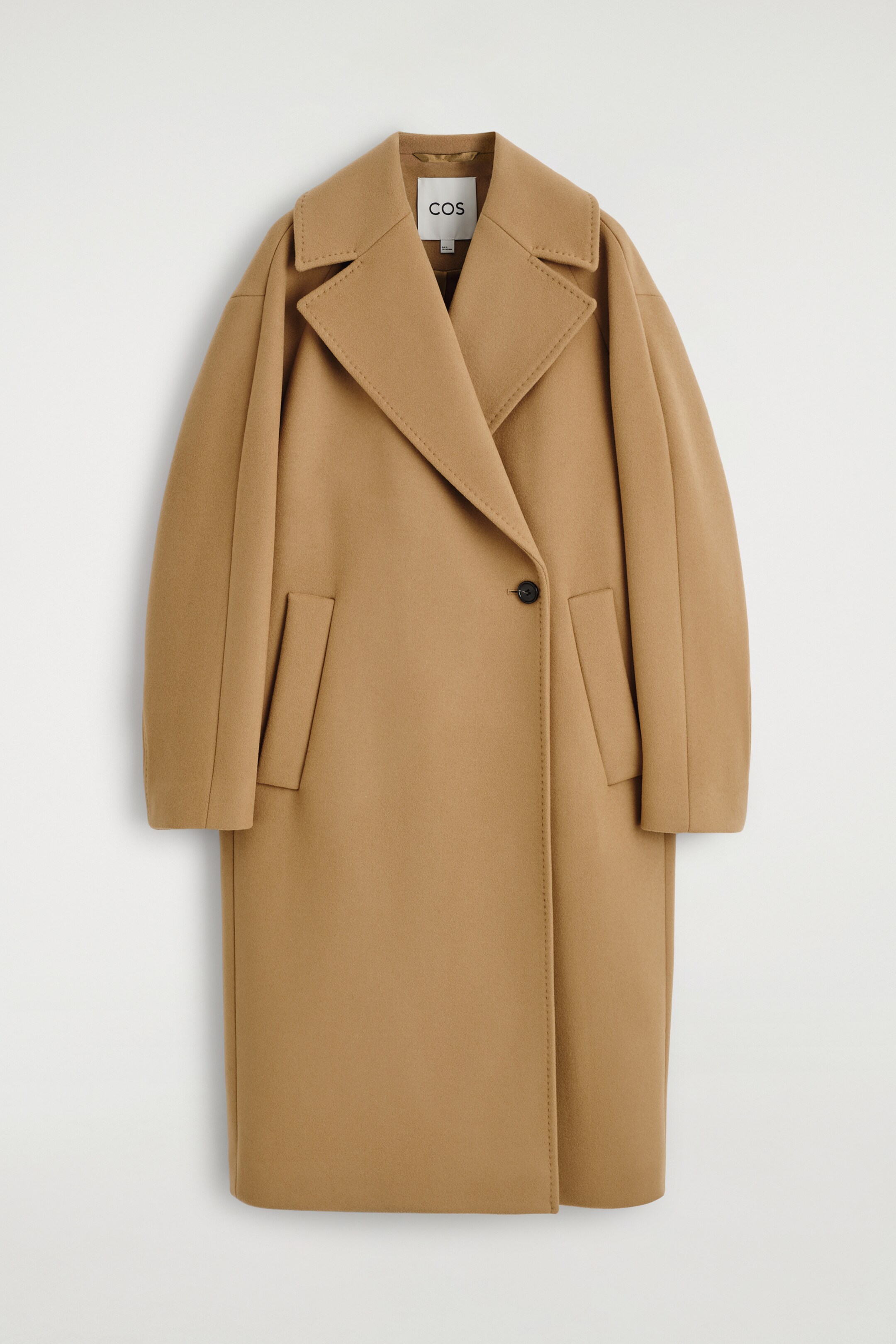 Ingrandisci l'immagine: OVERSIZED DOUBLE-BREASTED WOOL LONG COAT - CAMEL - DONNA | H&M CH 5