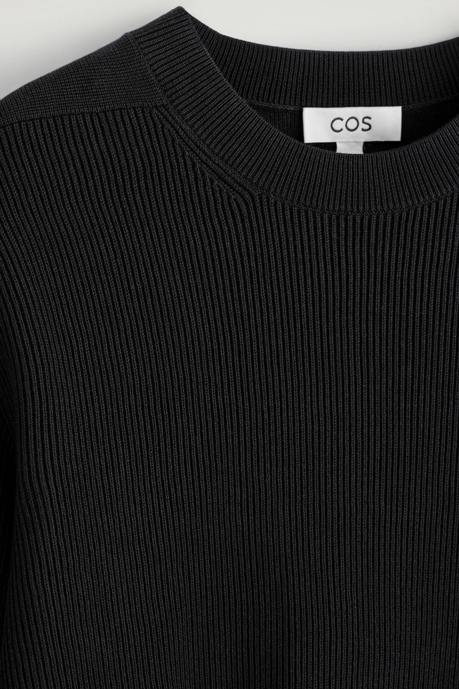 PULLOVER AUS BAUMWOLLE MIT RUNDHALSAUSSCHNITT - SCHWARZ/CREMEWEISS - 5