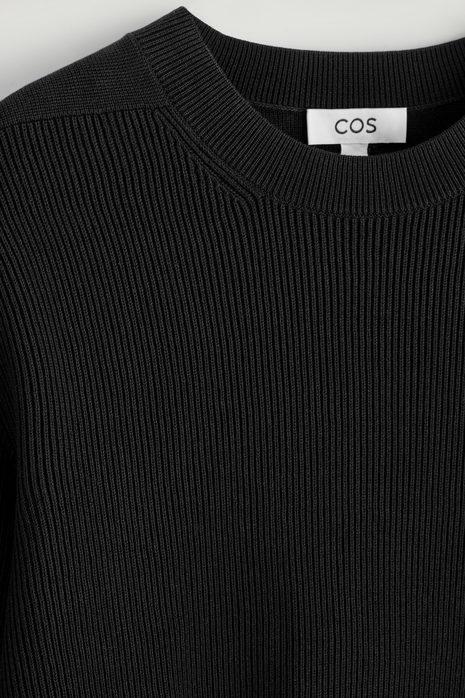 COTTON CREW-NECK JUMPER - BLACK/OFF-WHITE/NAVY - 5