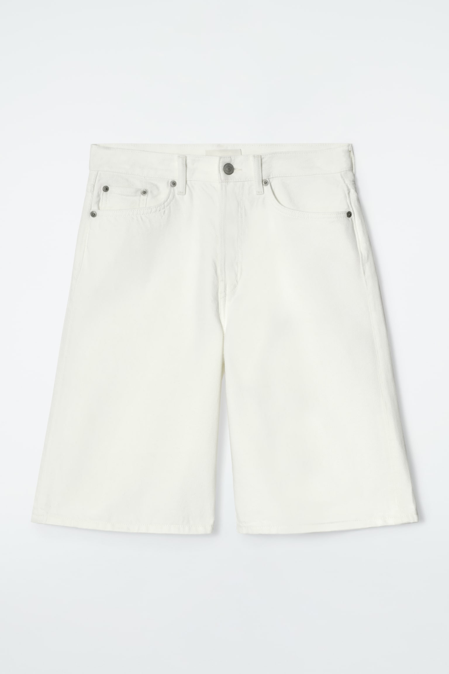 LONGLINE DENIM SHORTS - CHALK/LIGHT BLUE/BLUE/LIGHT BEIGE - 2