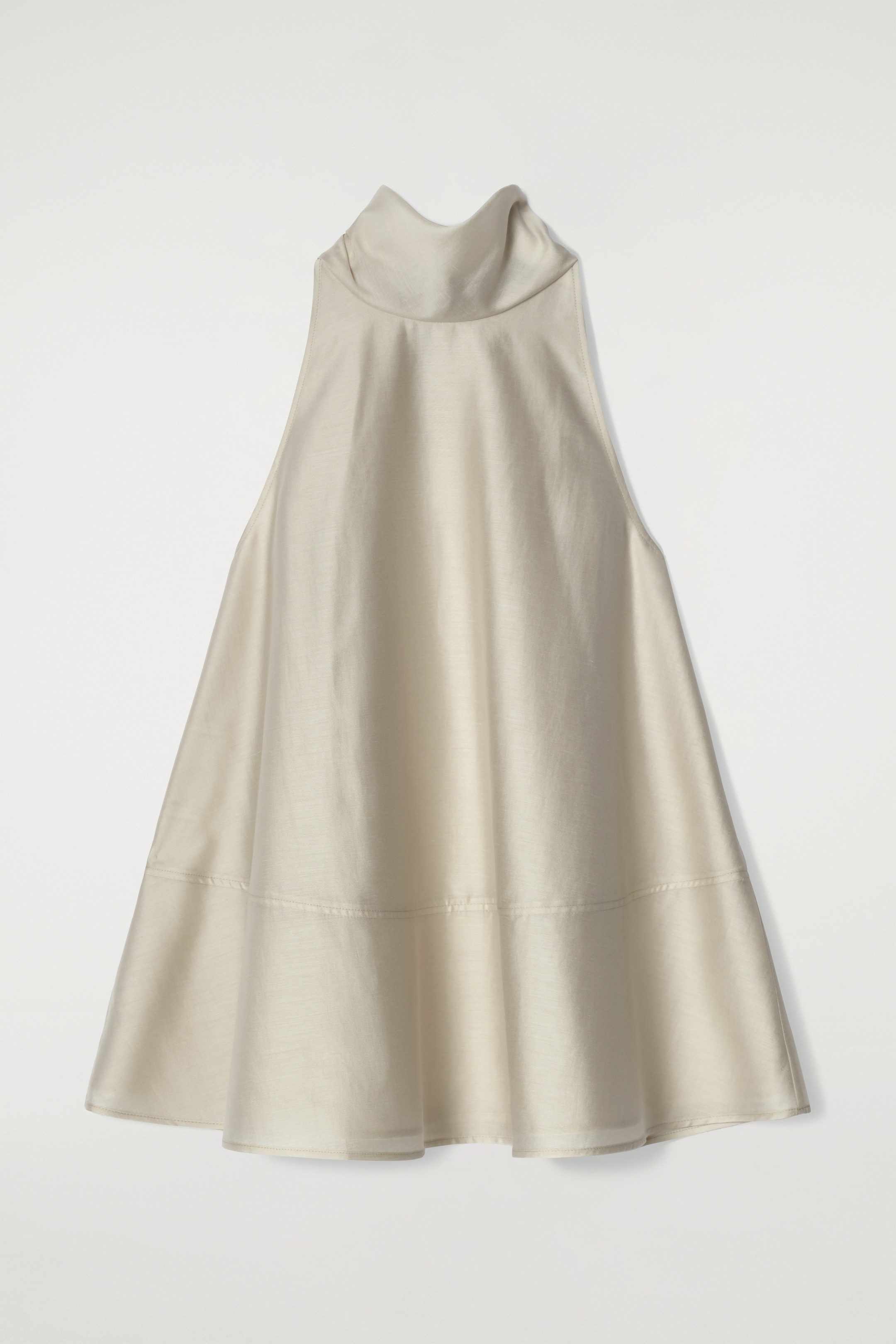 Visa större bild: DRAPERAD HALTERNECK-TOPP - BEIGE - DAM | H&M SE 7