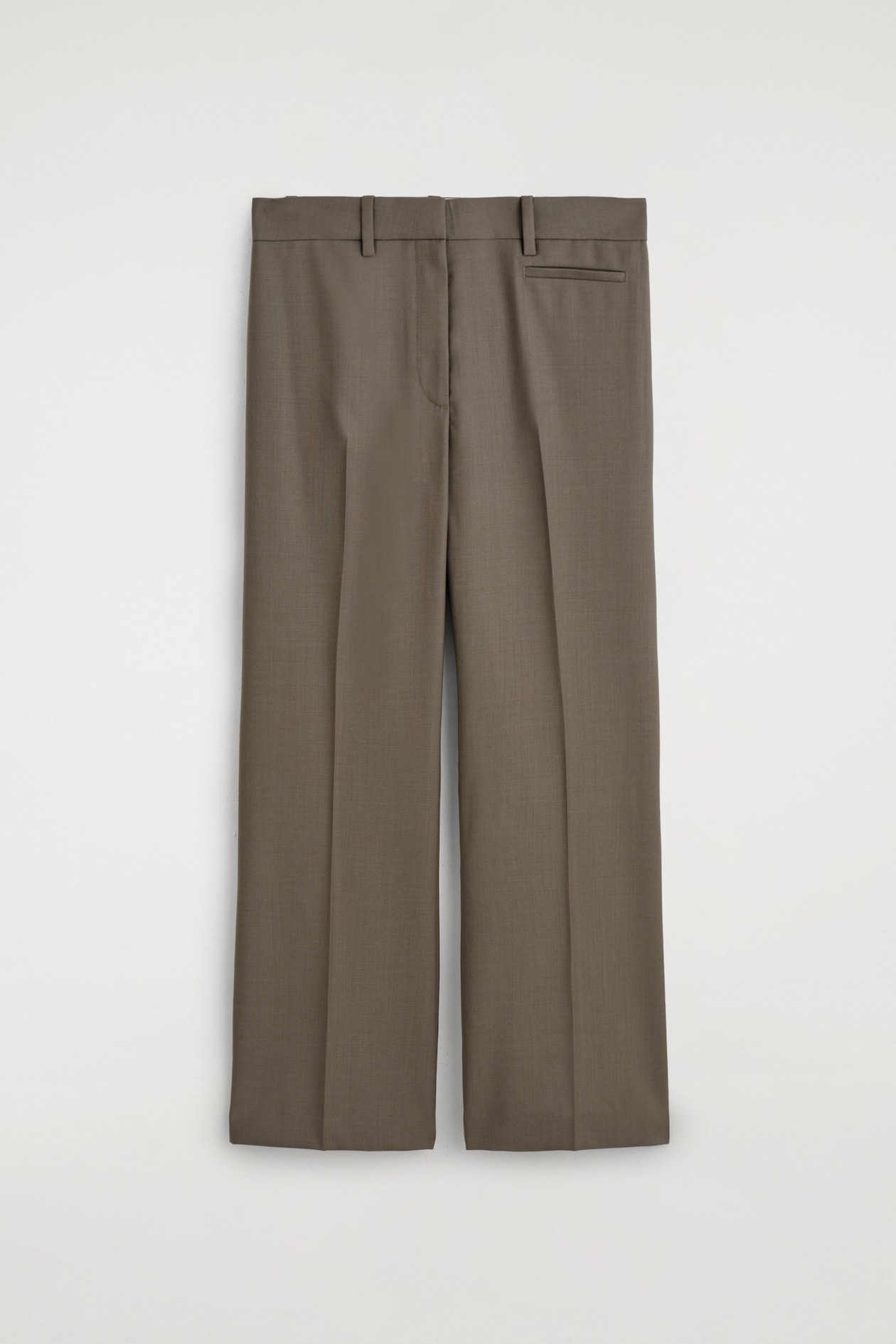 ELEGANTE BOOTCUT-HOSE AUS WOLL-TWILL