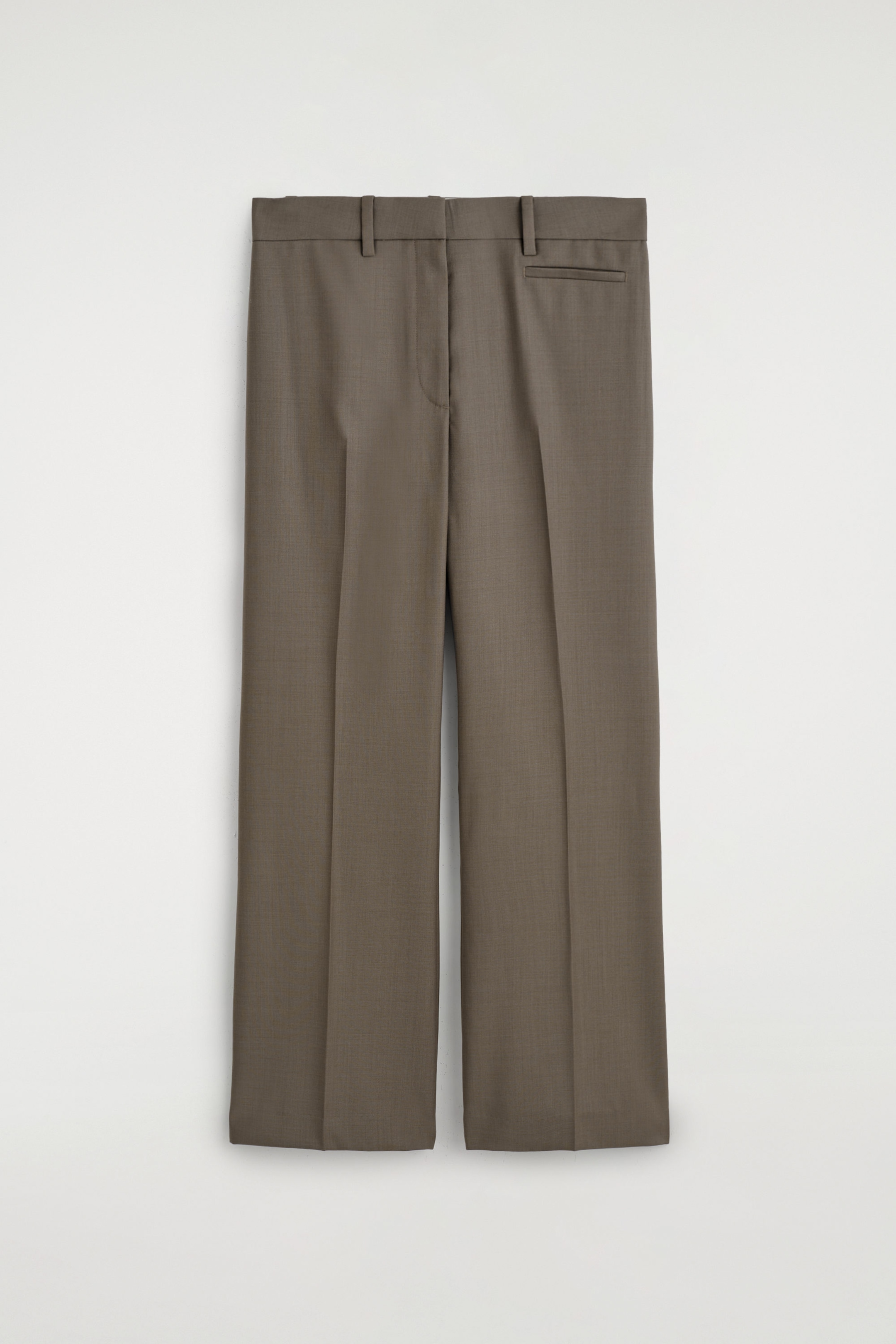 PANTALON DE TAILLEUR BOOTCUT EN SERGÉ DE LAINE